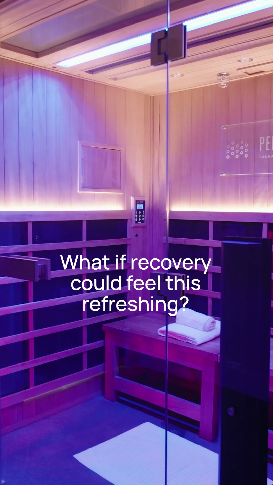Perspire Sauna Studio Heritage Harbour Facebook ad: Reserve Your Private Sauna
