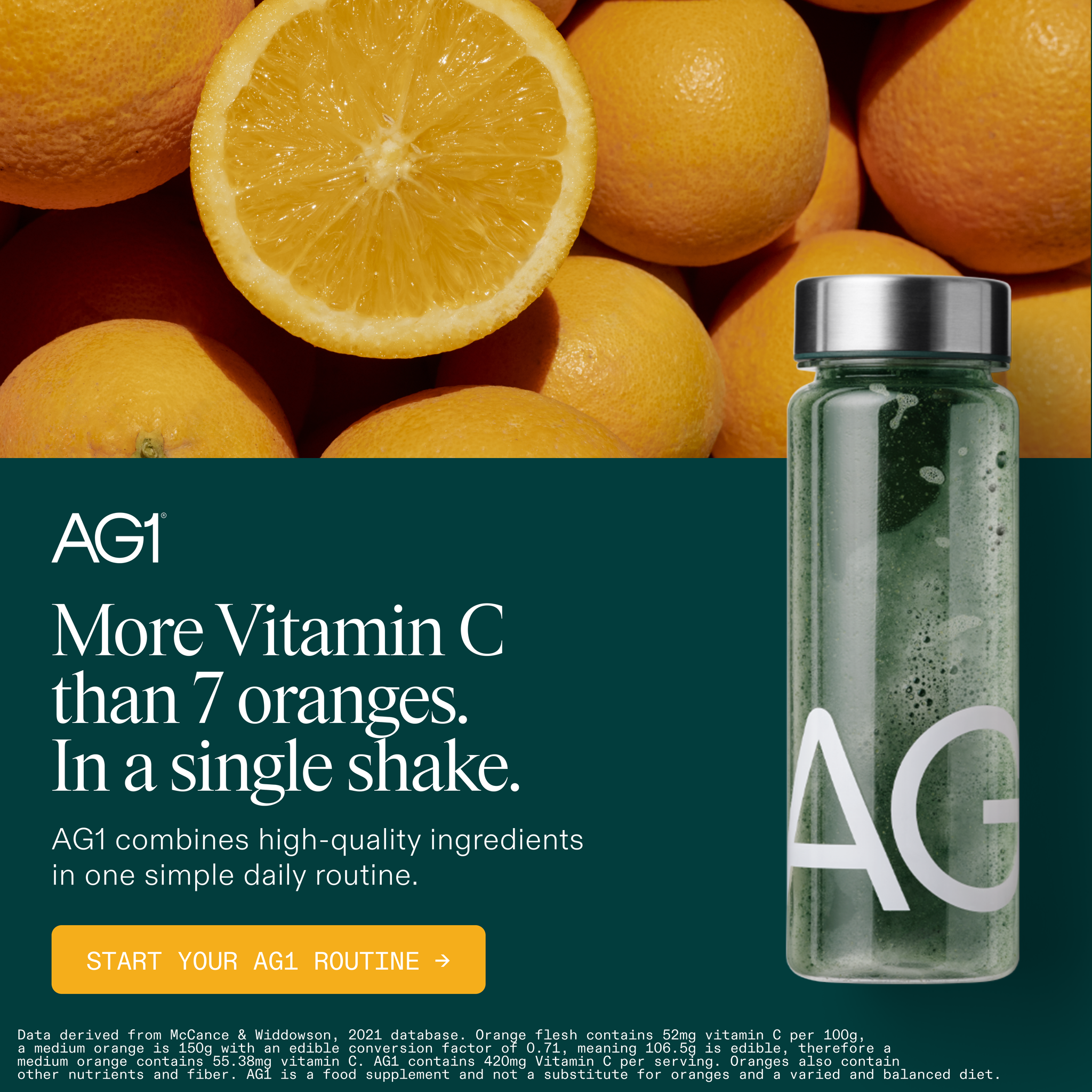AG1 by Athletic Greens Facebook ad