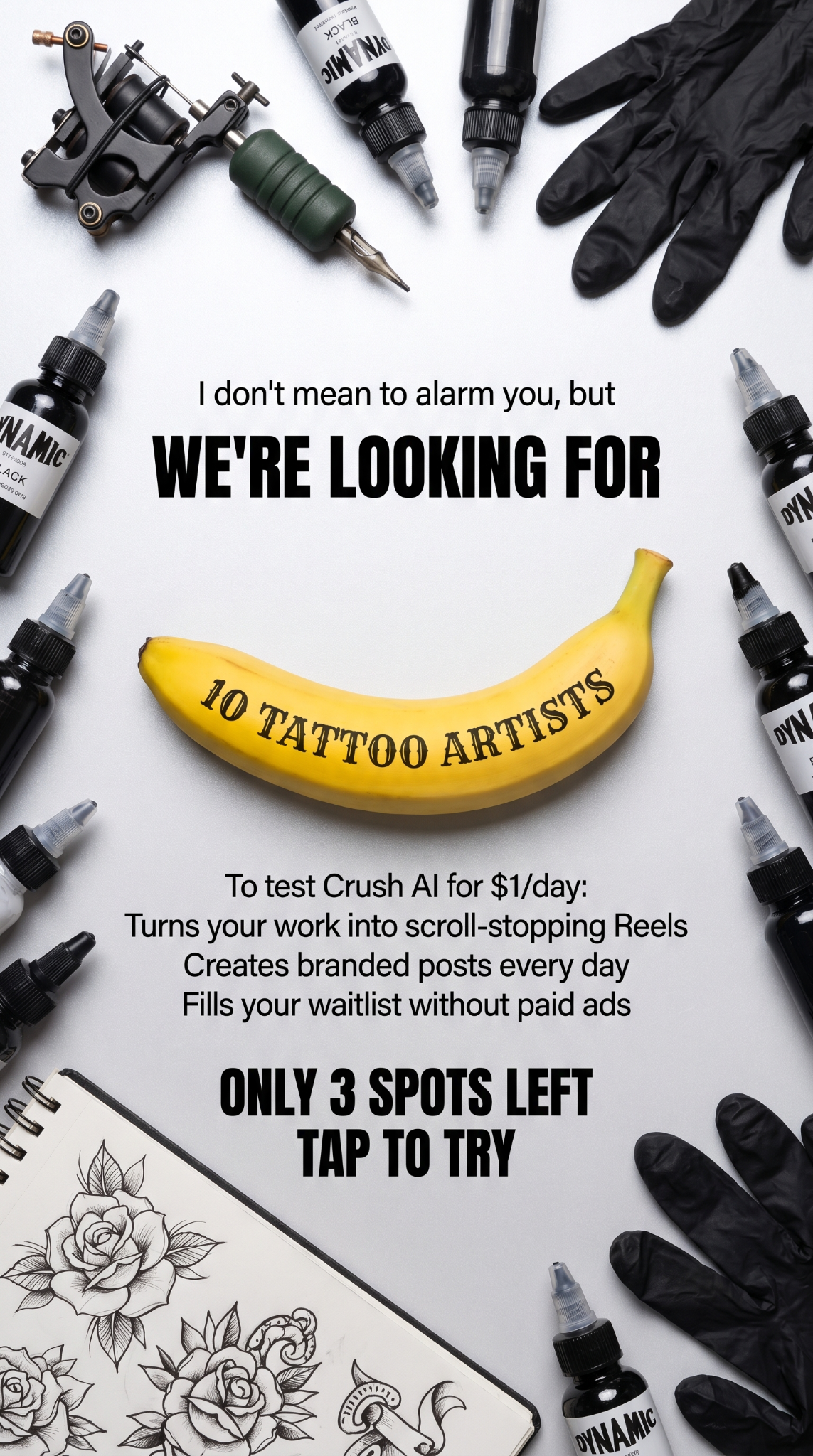trycrush.ai Facebook ad