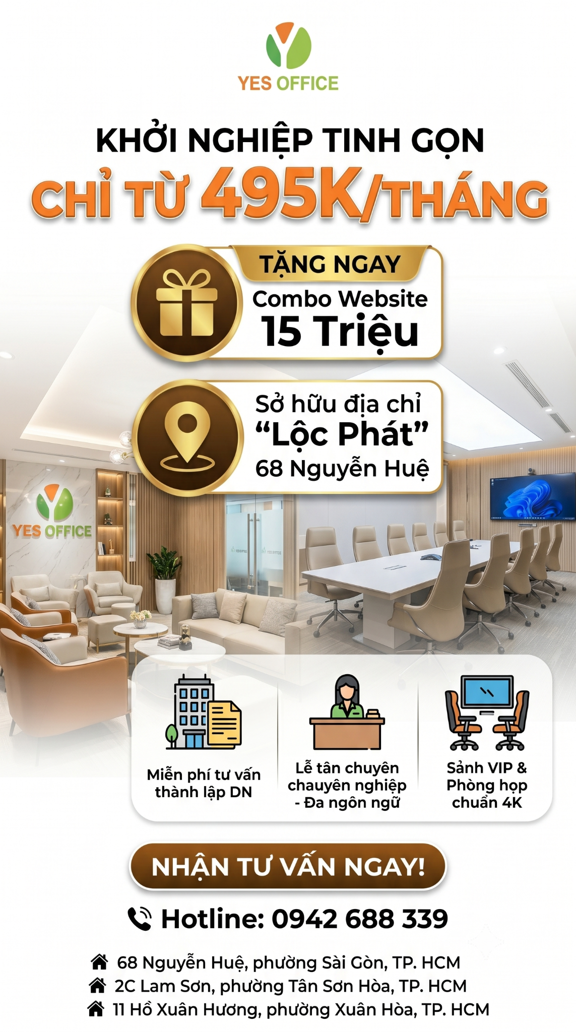 Văn Phòng Ảo Yes Office Facebook ad from Jun 9, 2026