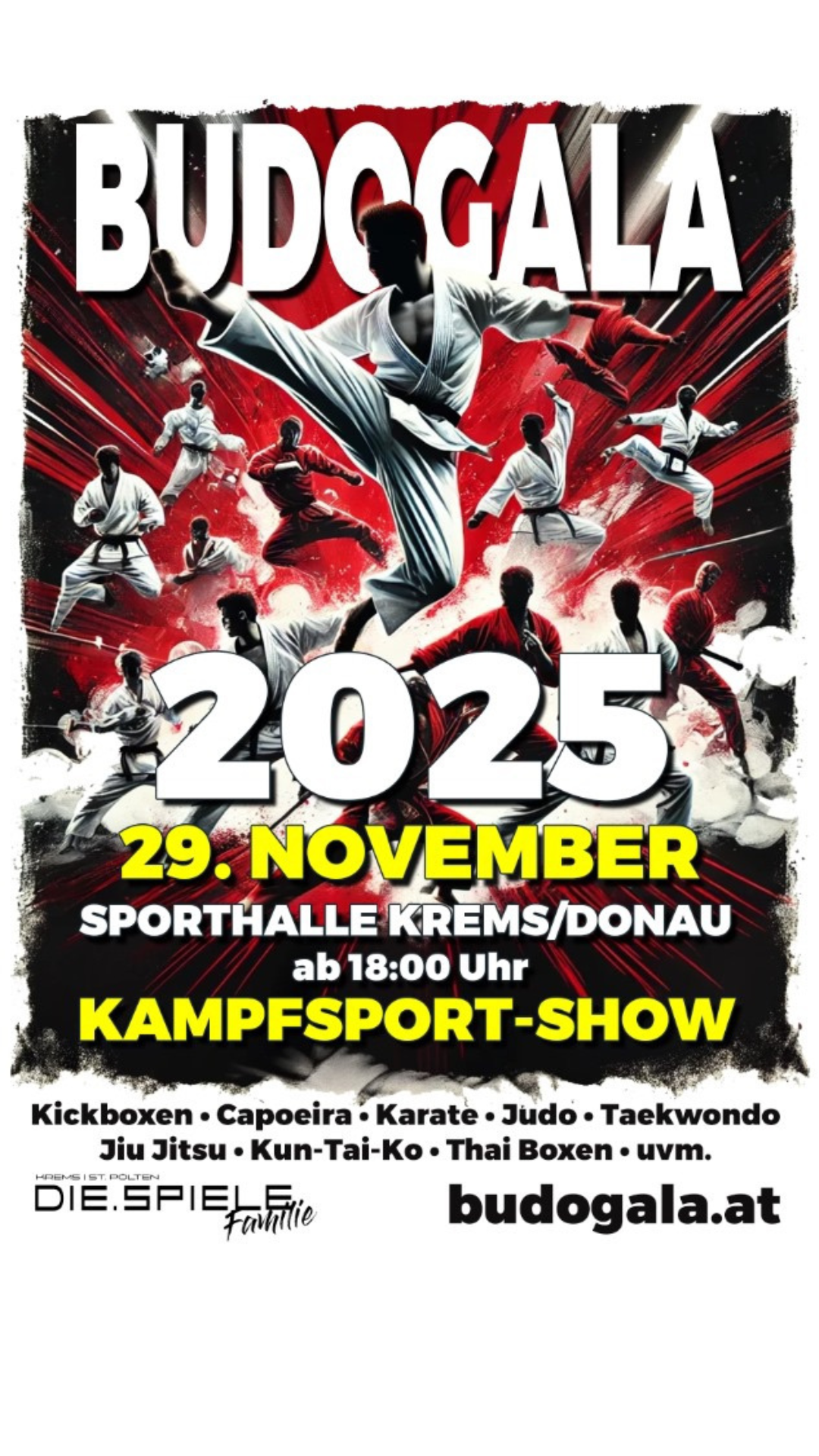 Budogala Krems Facebook ad from Nov 14, 2025