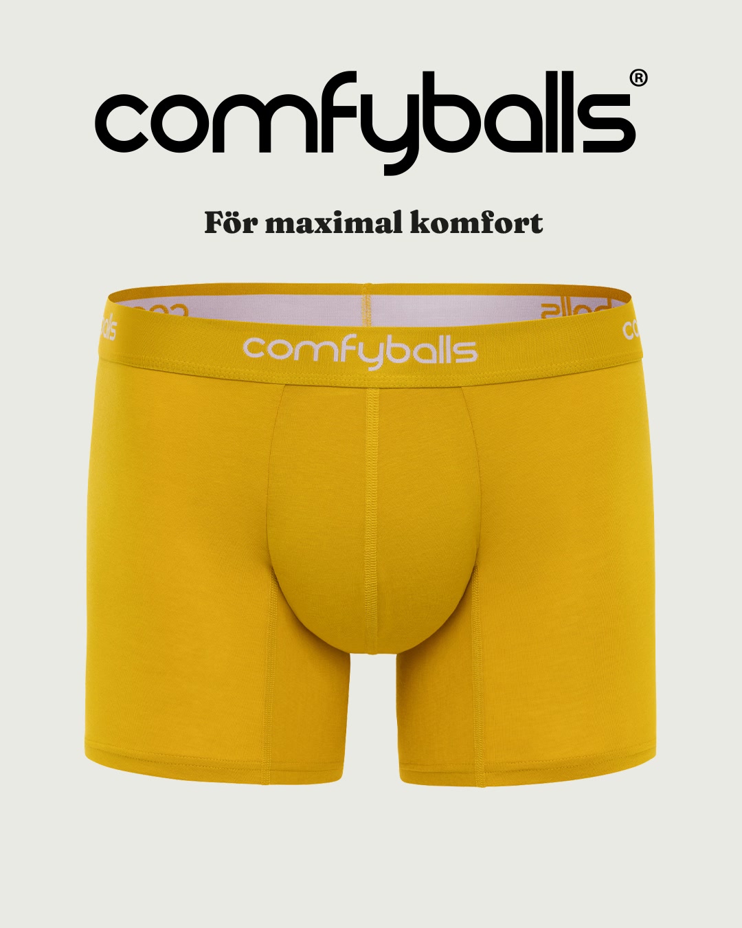 Comfyballs Facebook ad: Upplev komforten från Comfyballs.