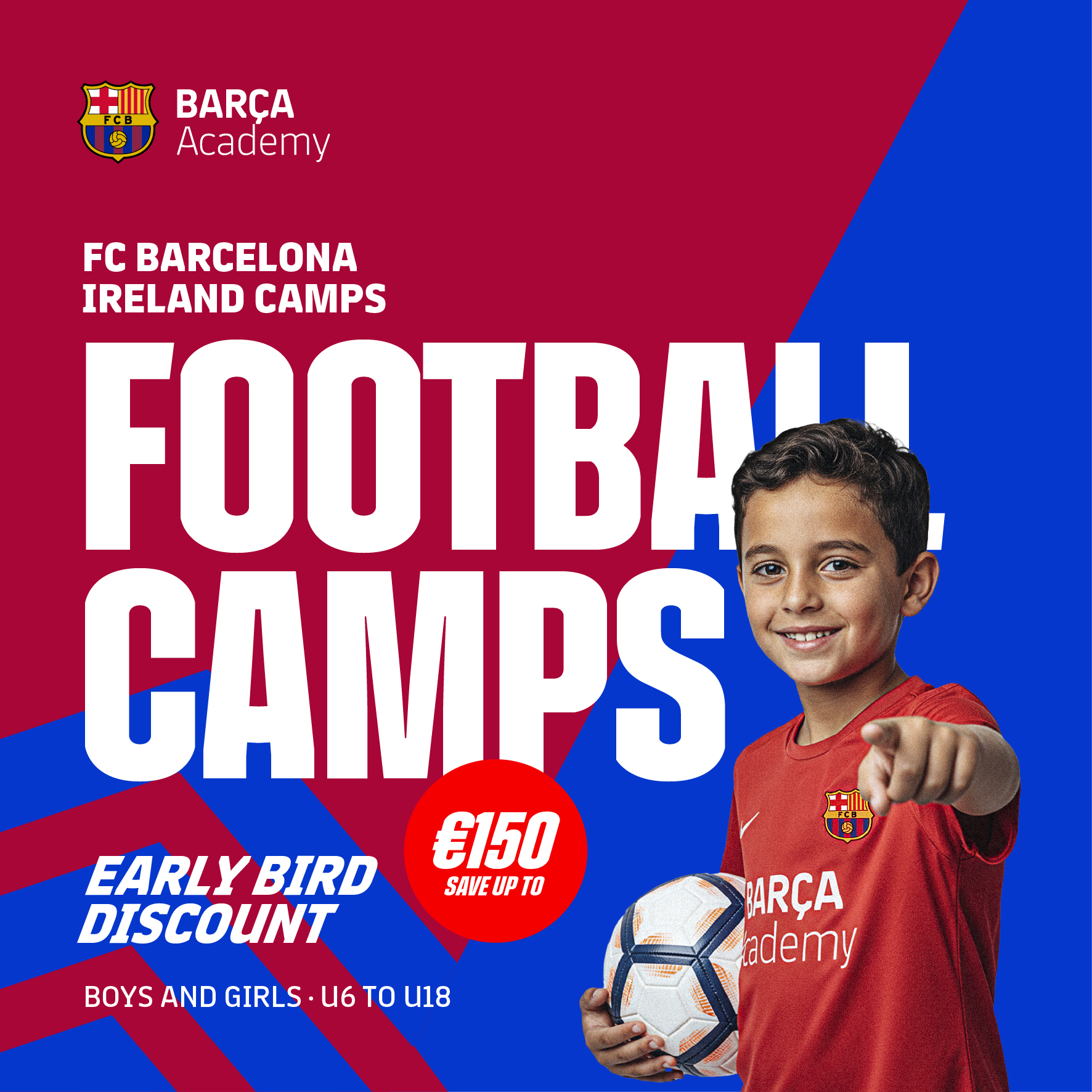 Barça Academy Ireland Facebook ad from Apr 20, 2026