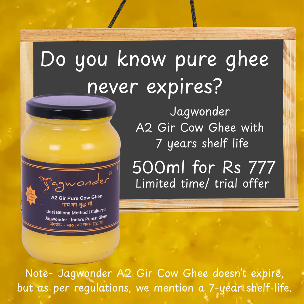 Jagwonder Facebook ad: A2 Gir Cow Ghee @ ₹777 | Limited Trial Offer