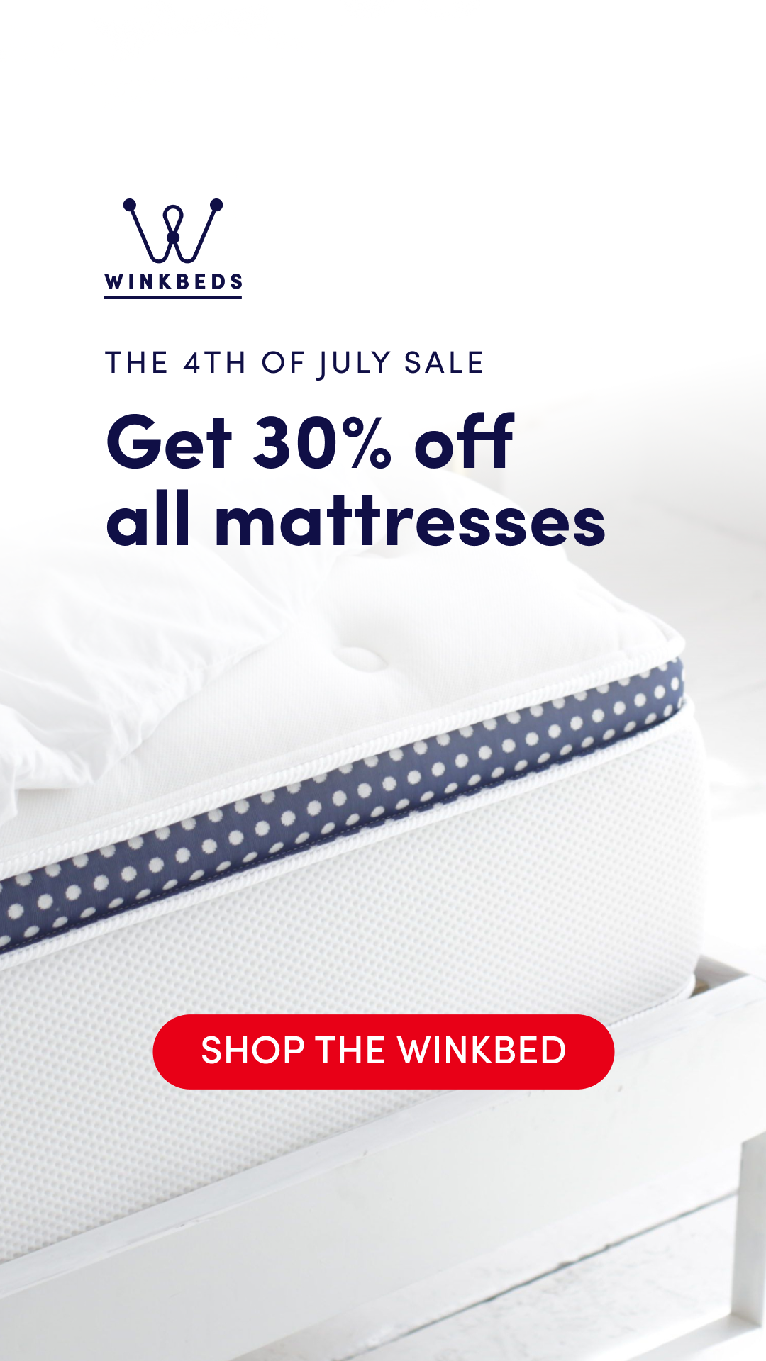 WinkBeds Facebook ad