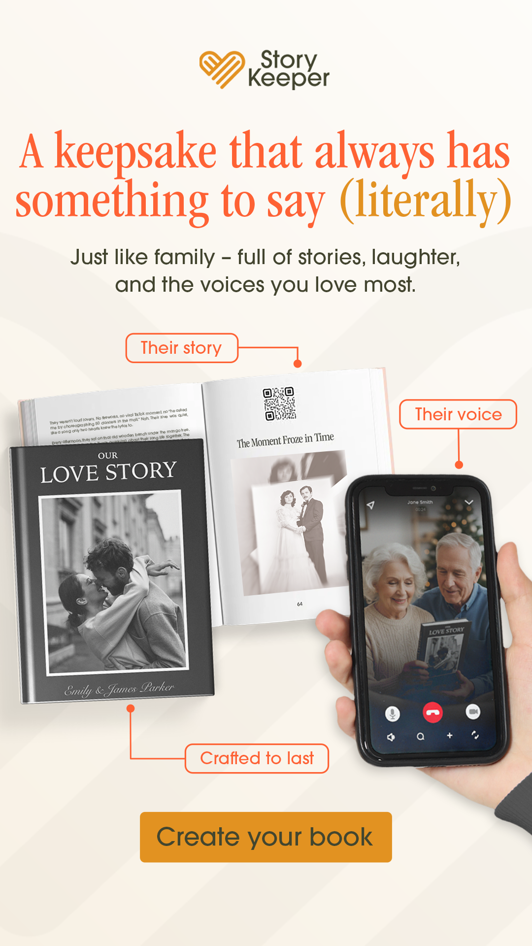 StoryKeeper Facebook ad