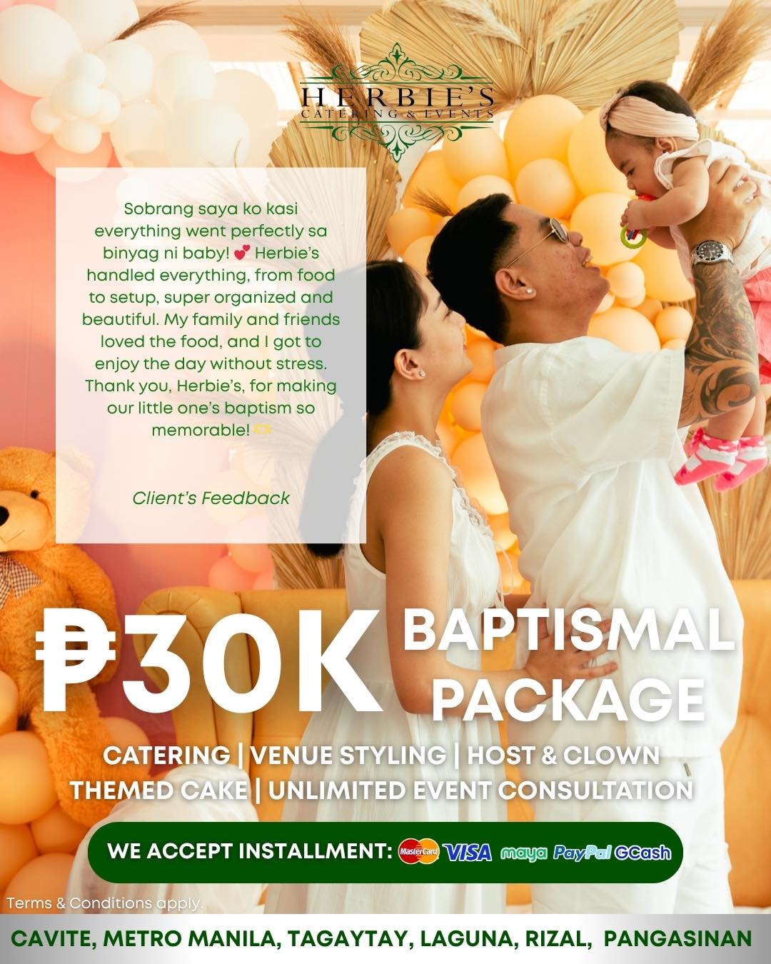 Herbie's Catering & Events Facebook ad