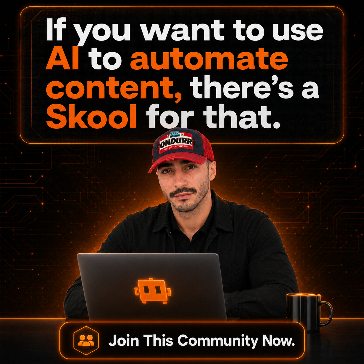 Skool Facebook ad