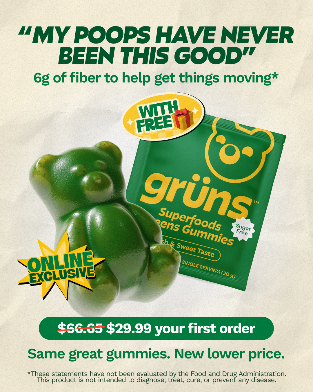 Grüns Facebook ad