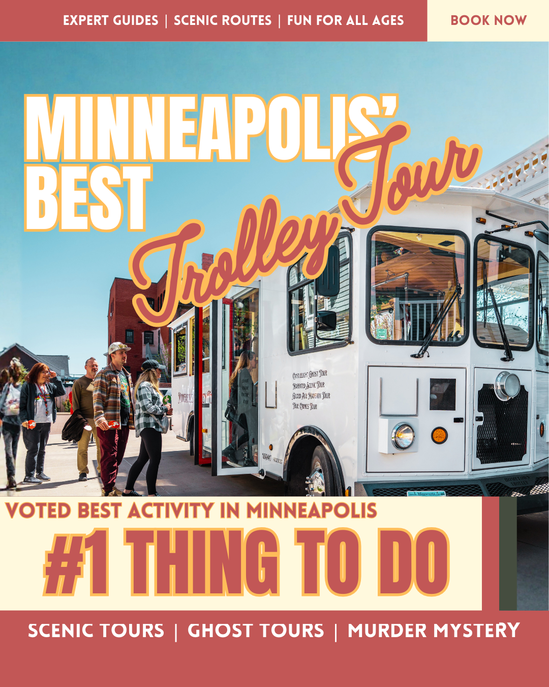 Minneapolis Trolley Tours Facebook ad: Minneapolis Trolley