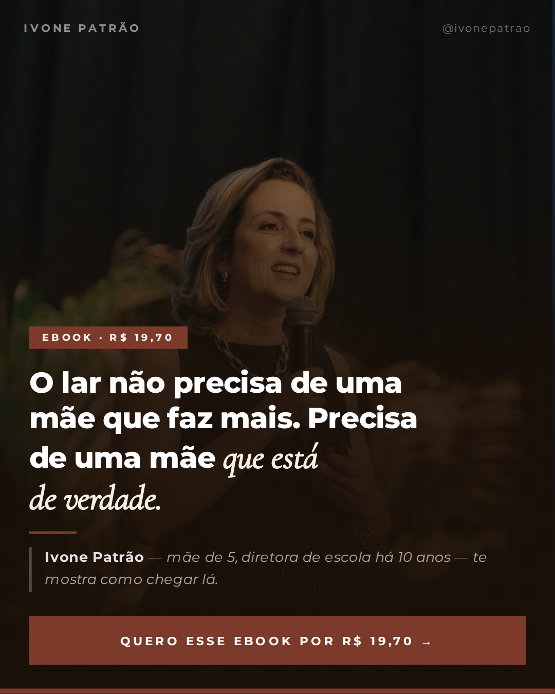 Ivone Patrão Facebook ad: Tem um cansaço que o descanso não resolve.