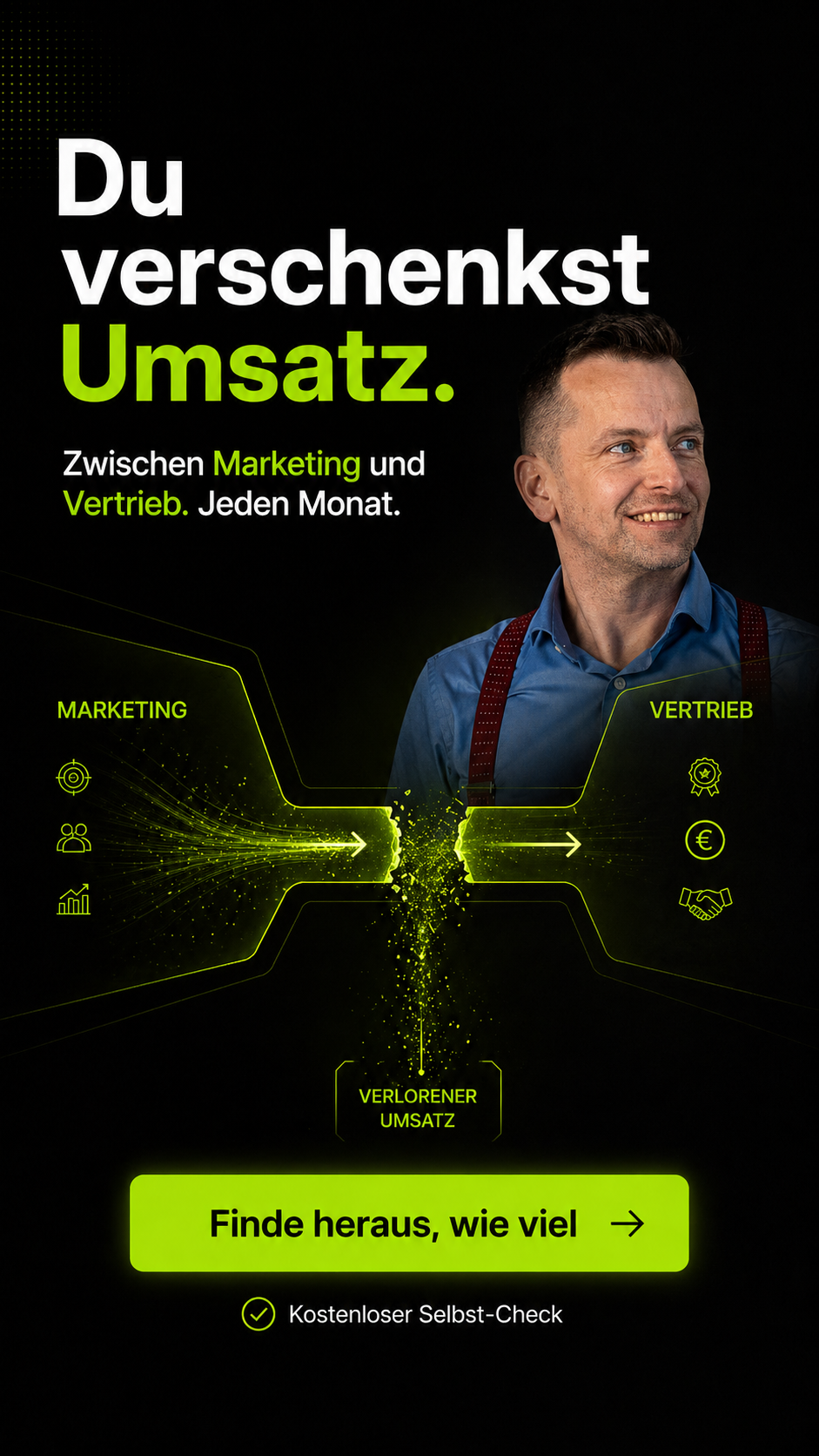 Patrick Helm Sales Training Facebook ad: Du verschenkst Umsatz