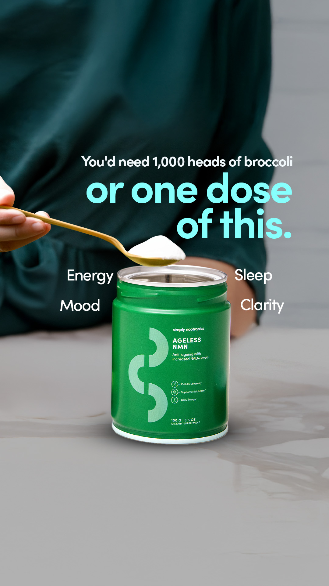 Simply Nootropics Facebook ad
