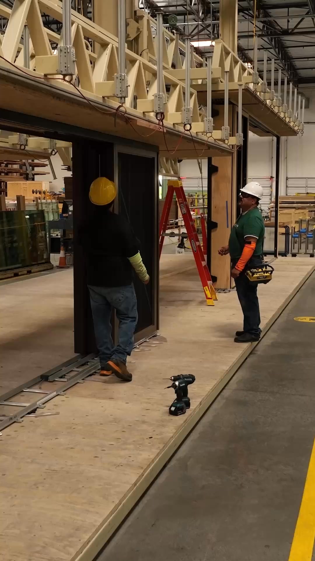 Andersen Windows + Doors Facebook ad: Big Door Facility Tour