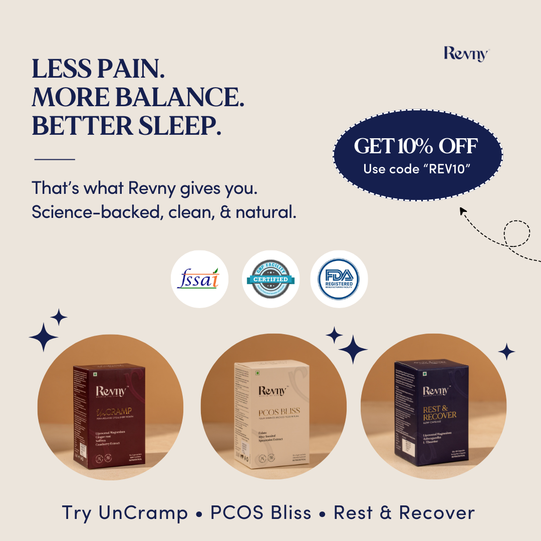 Revny Wellness Facebook ad: Flat 10% Off, Code: REV10.