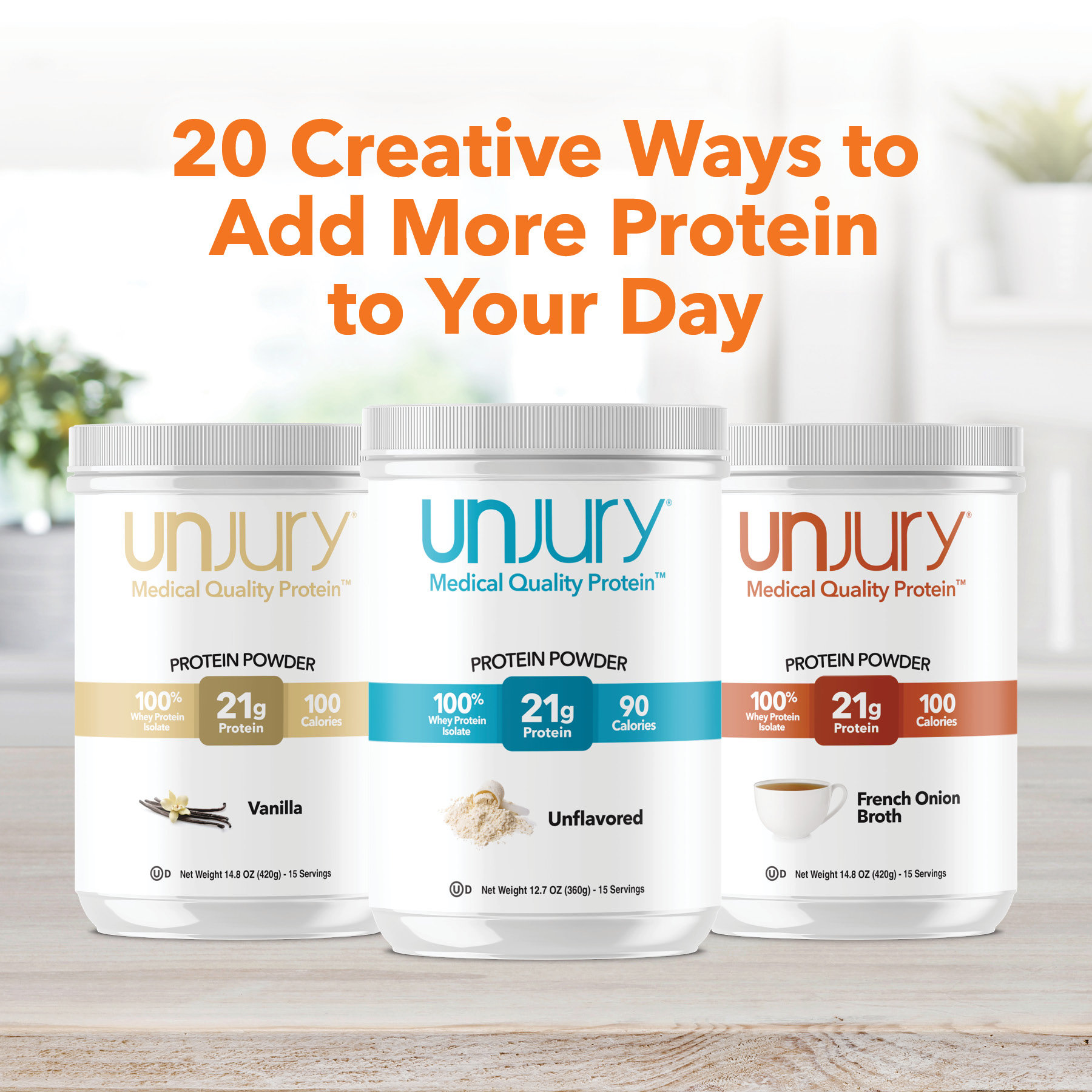 Unjury- Medical Quality Protein Facebook ad: 20 Creative Ways Guide