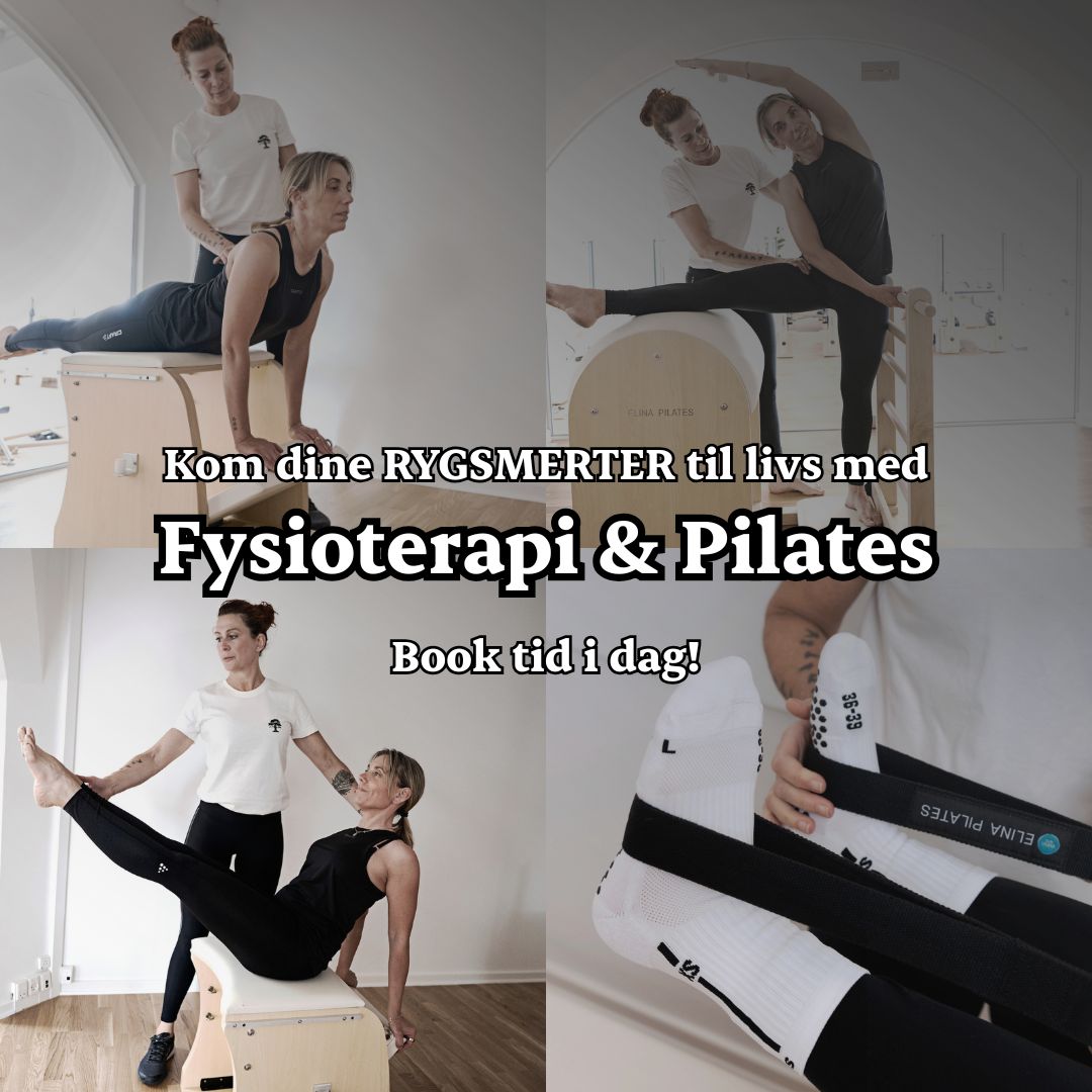 Njord Pilates Studio Facebook ad: Slip for rygsmerter, der styrer din hverdag, få en plan…