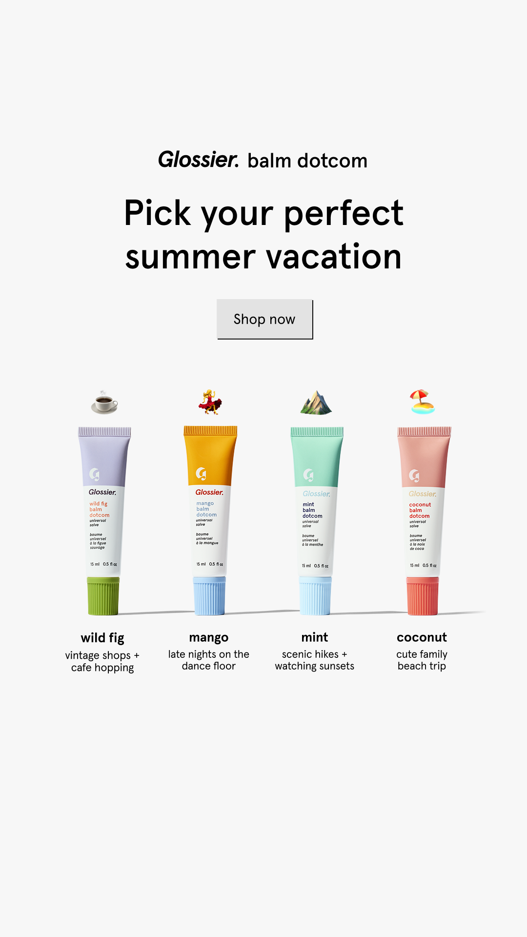 Glossier Facebook ad