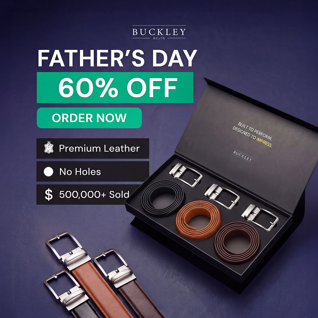 Buckley Belts Facebook ad