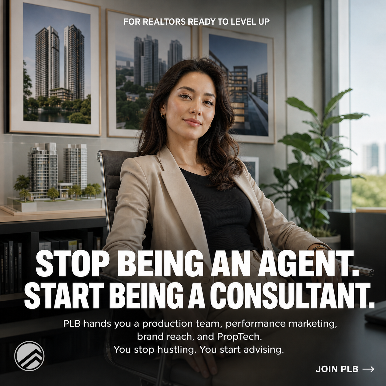 Property Lim Brothers Facebook ad: Stop hustling. Start advising.