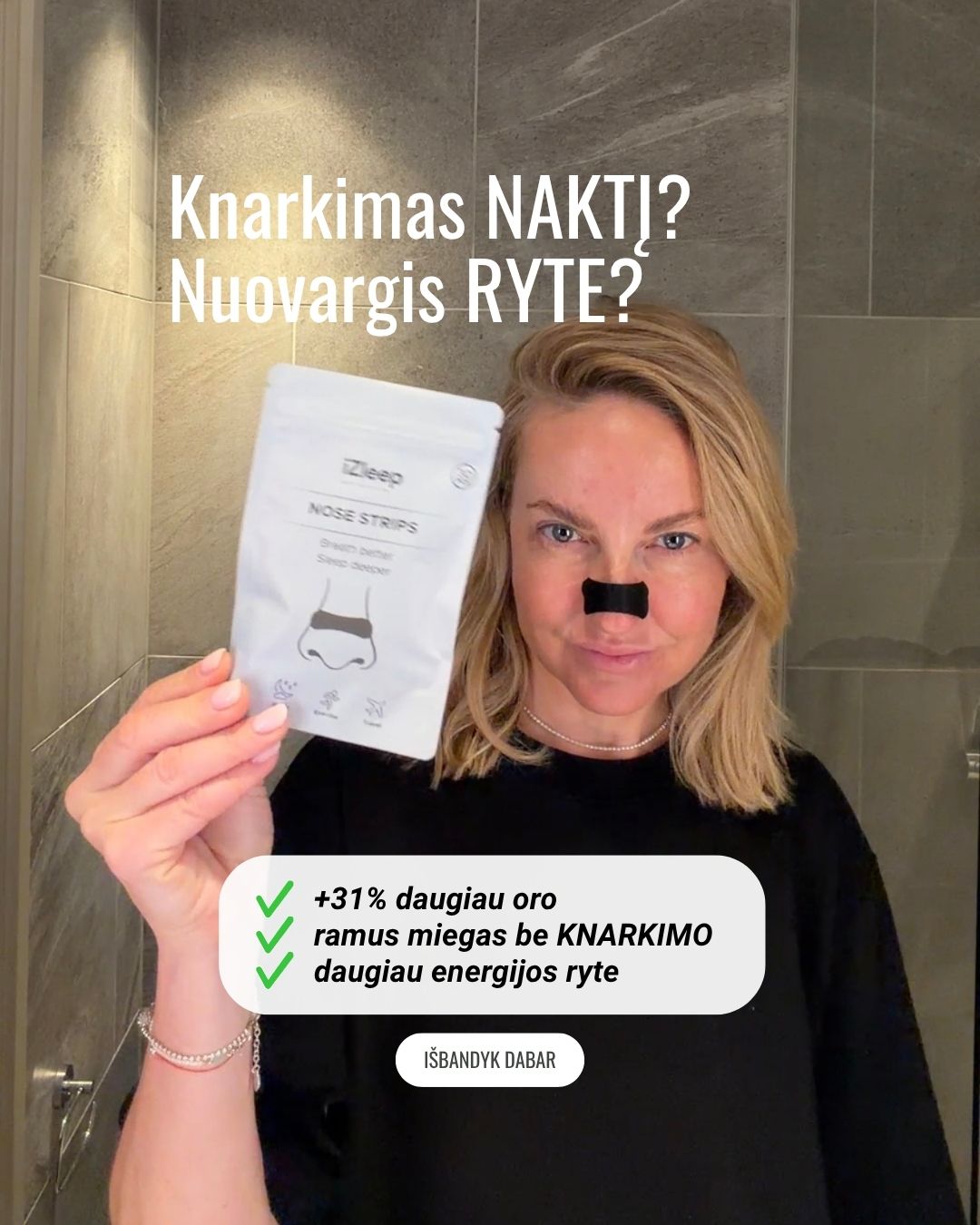 iZleep Facebook ad: Išsimiegok pagaliau