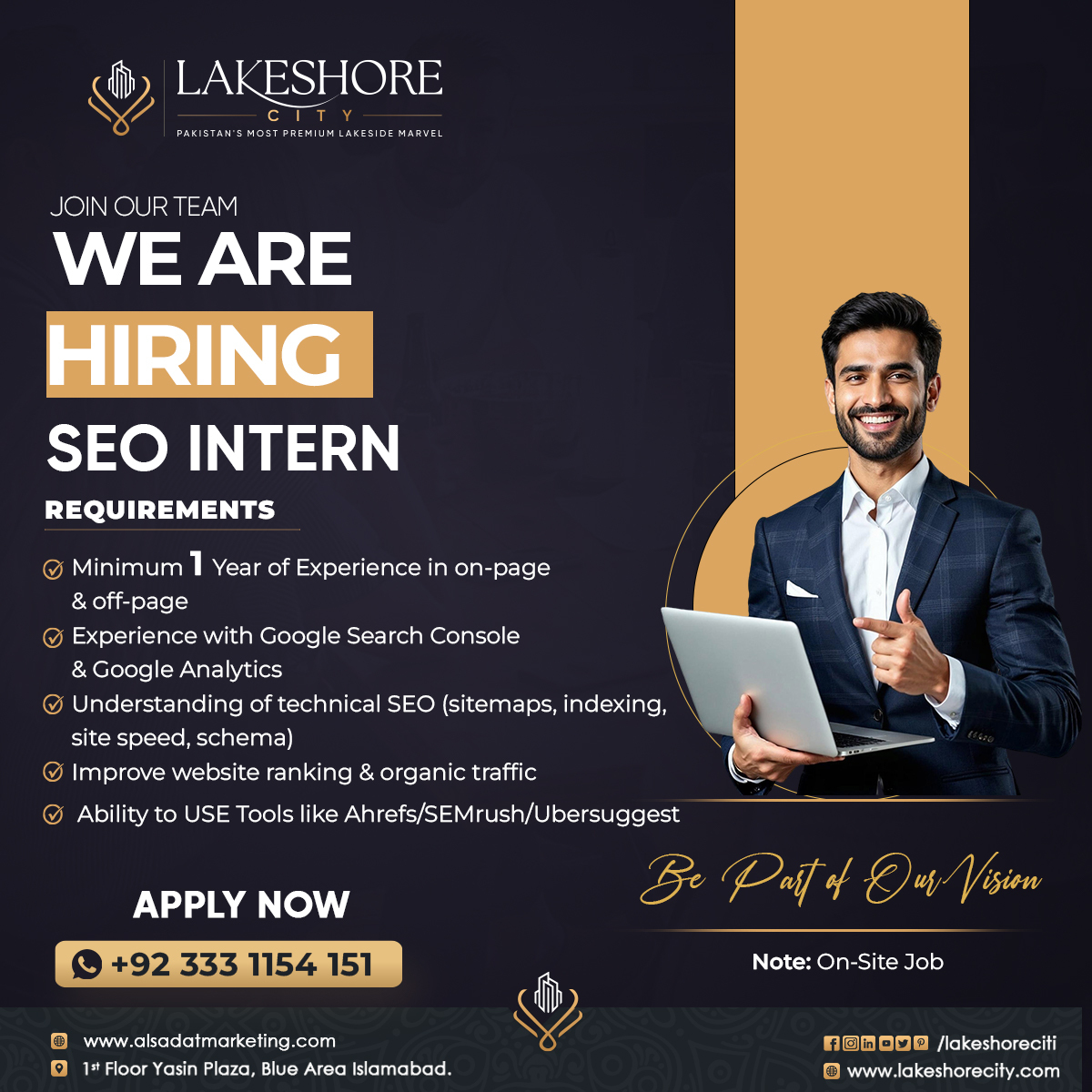Lakeshore City Facebook ad: Share Your Resume!