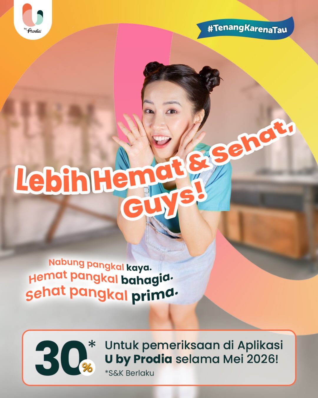 U by Prodia Facebook ad: Siapa bilang sehat itu mahal?