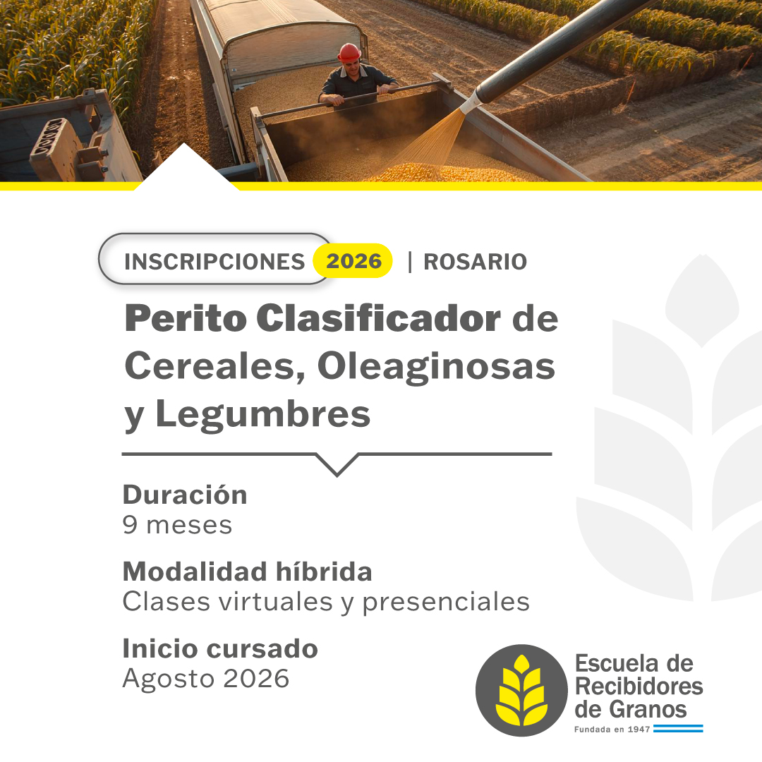 Escuela de Recibidores de Granos de Rosario Facebook ad from Apr 30, 2026