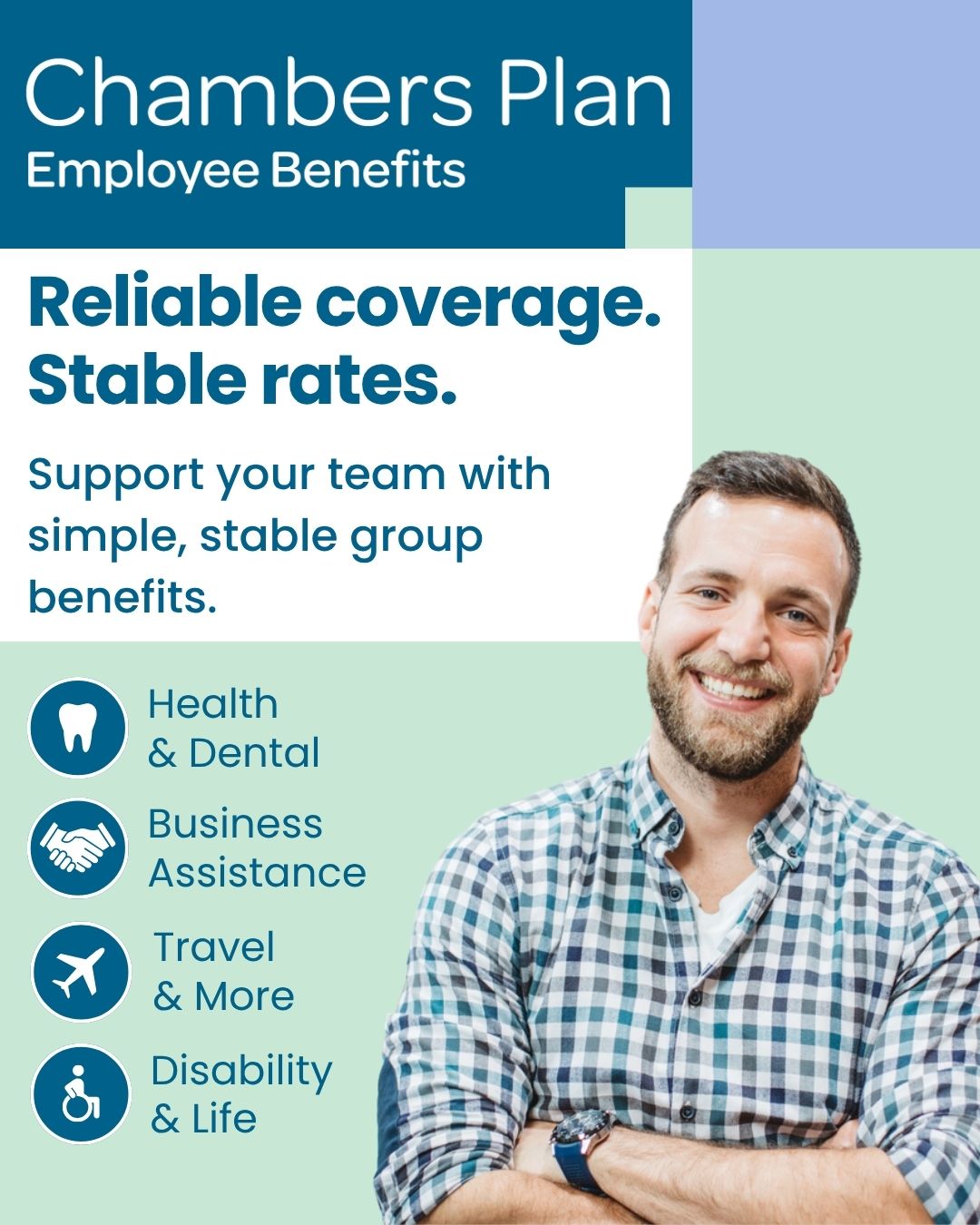 Chambers of Commerce Group Insurance Plan Facebook ad