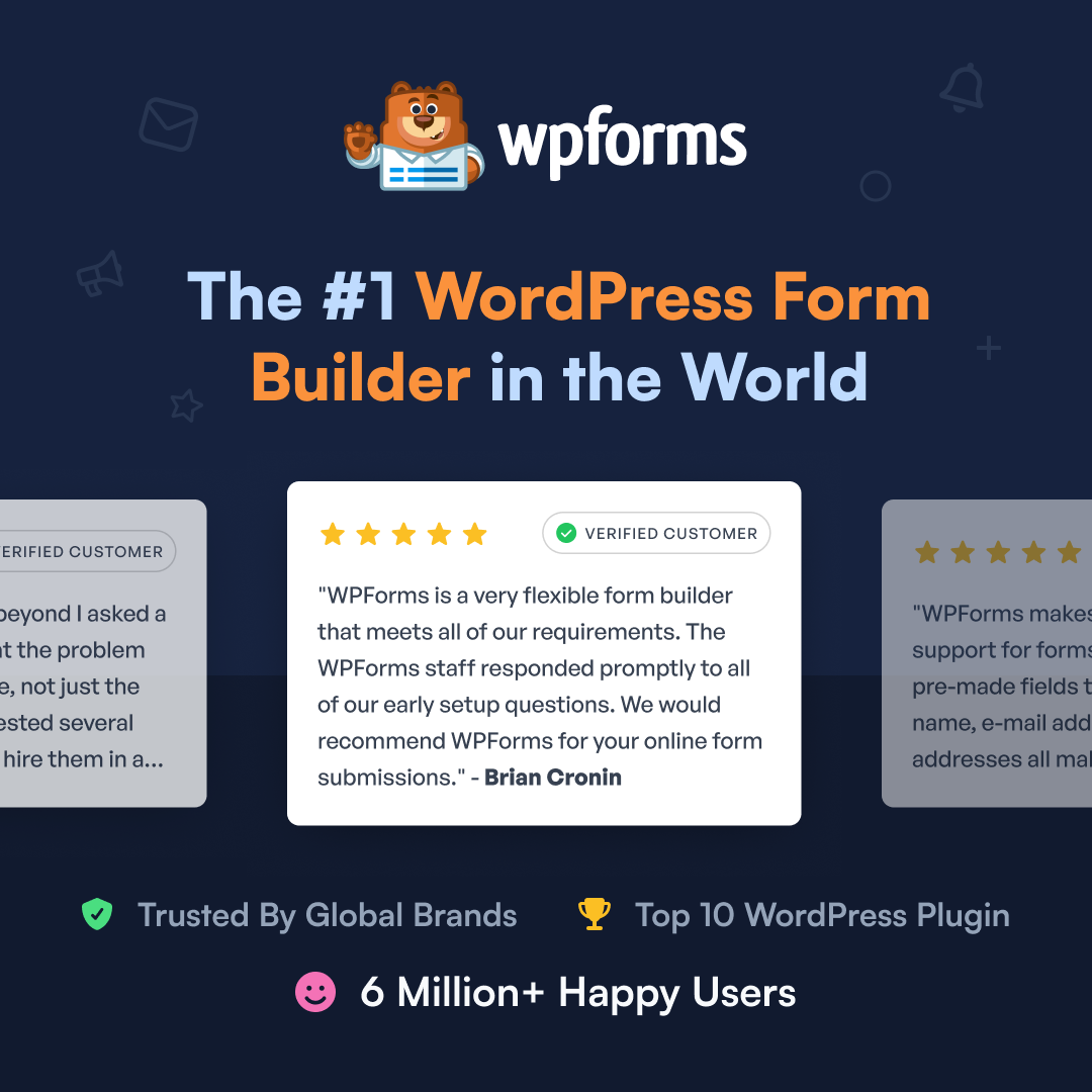WPForms Facebook ad: Drag & Drop WordPress Form Builder