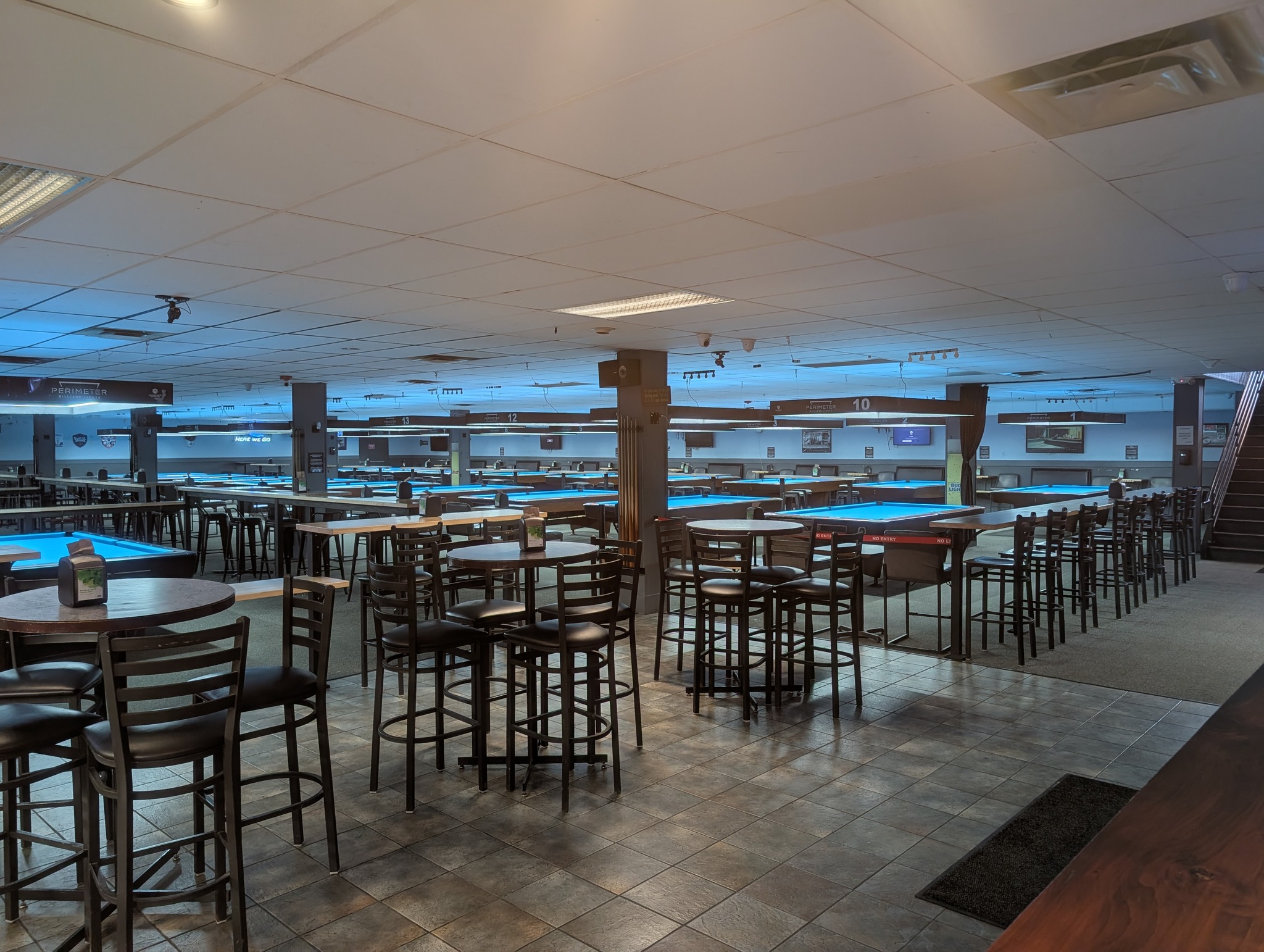 Forest City Billiards Facebook ad: Just under 11,000 sqft of space that includes