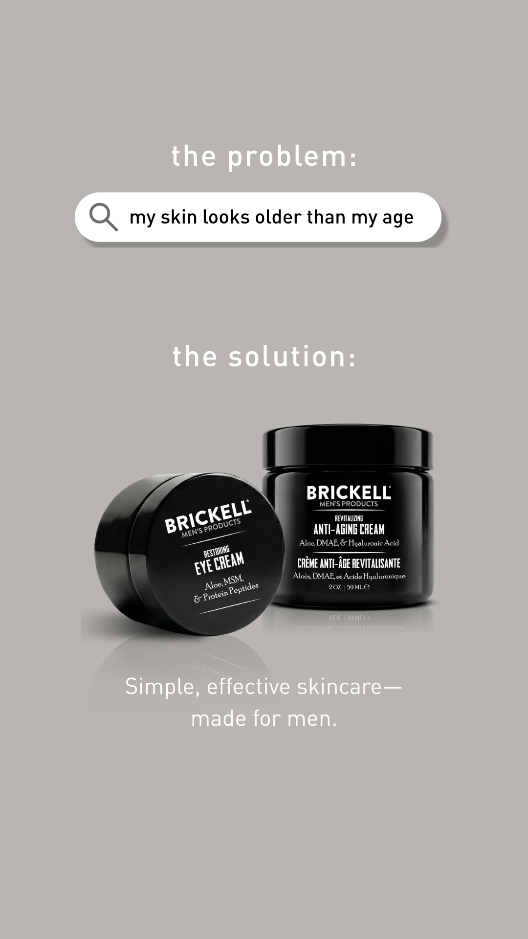 Brickell Men's Products Facebook ad