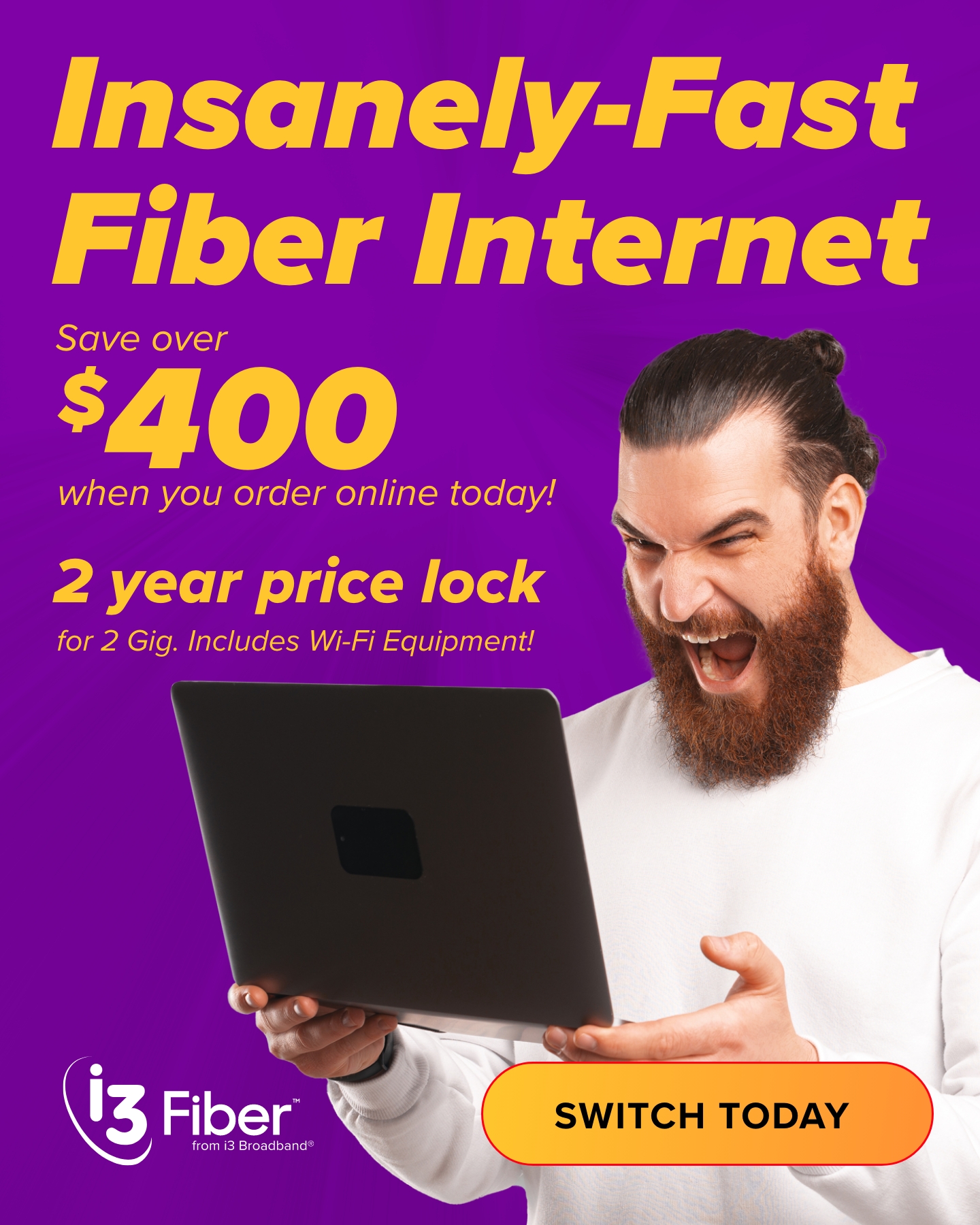 i3 Broadband Facebook ad