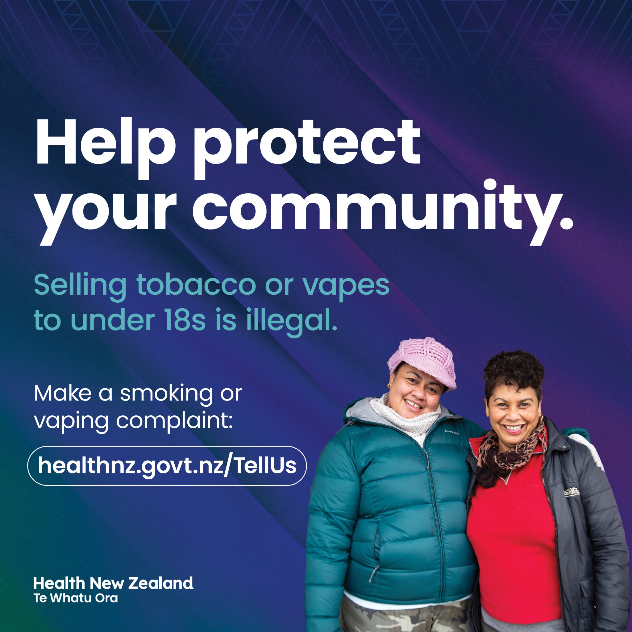 Health New Zealand - Te Whatu Ora Facebook ad: Help protect your community.