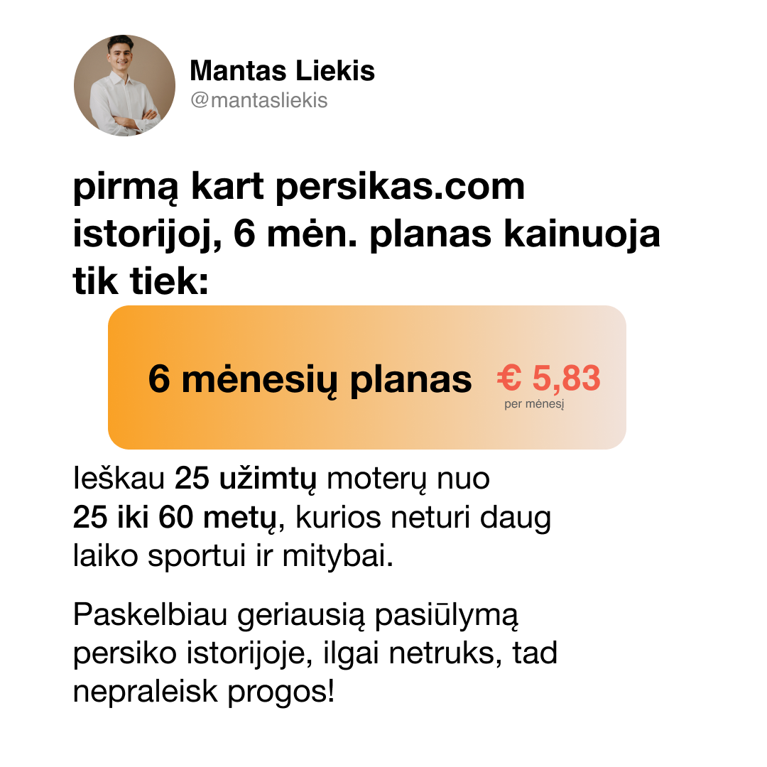 Mantas Liekis Facebook ad