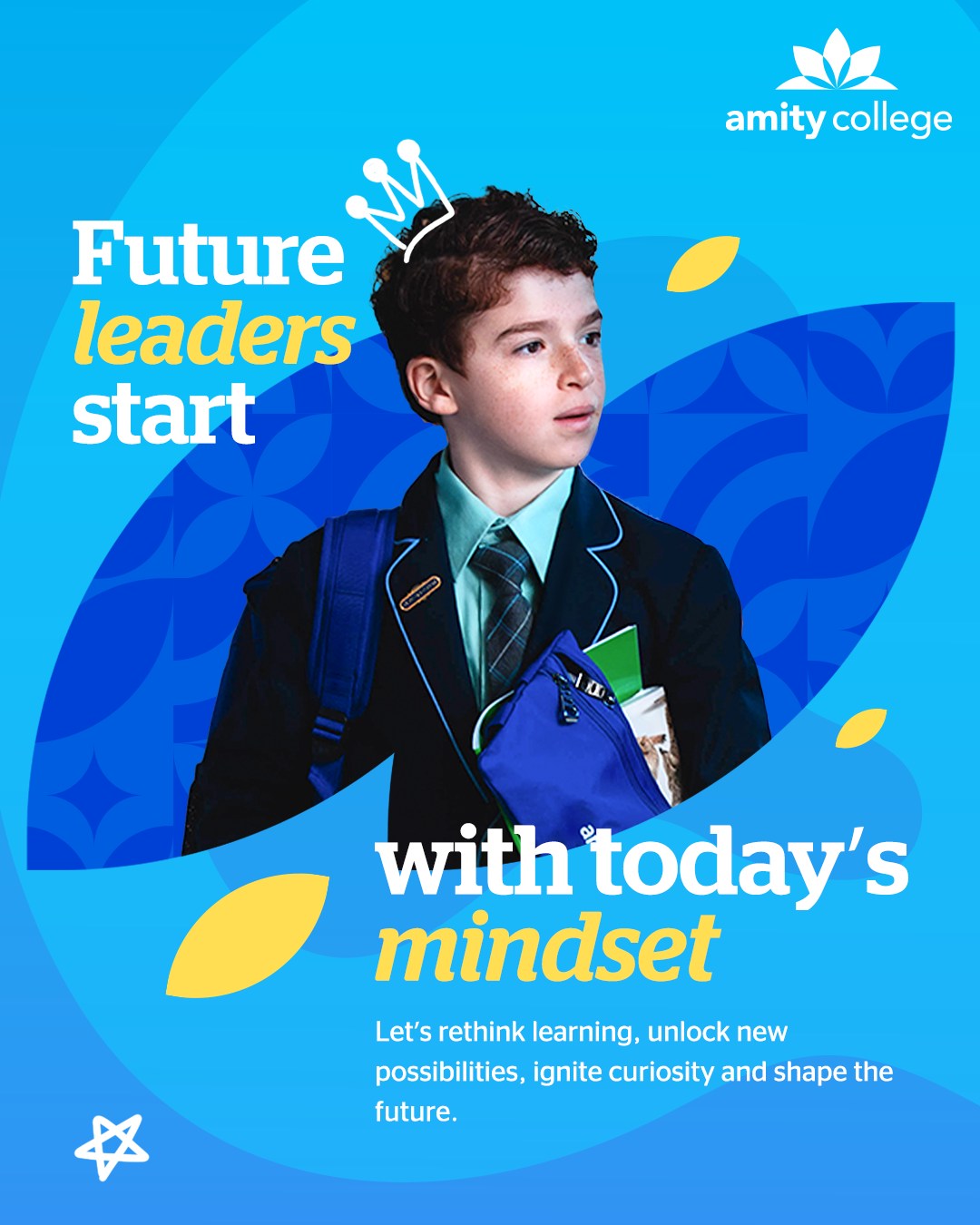 Amity College Facebook ad: Amity College - Inspire, Explore, Achieve