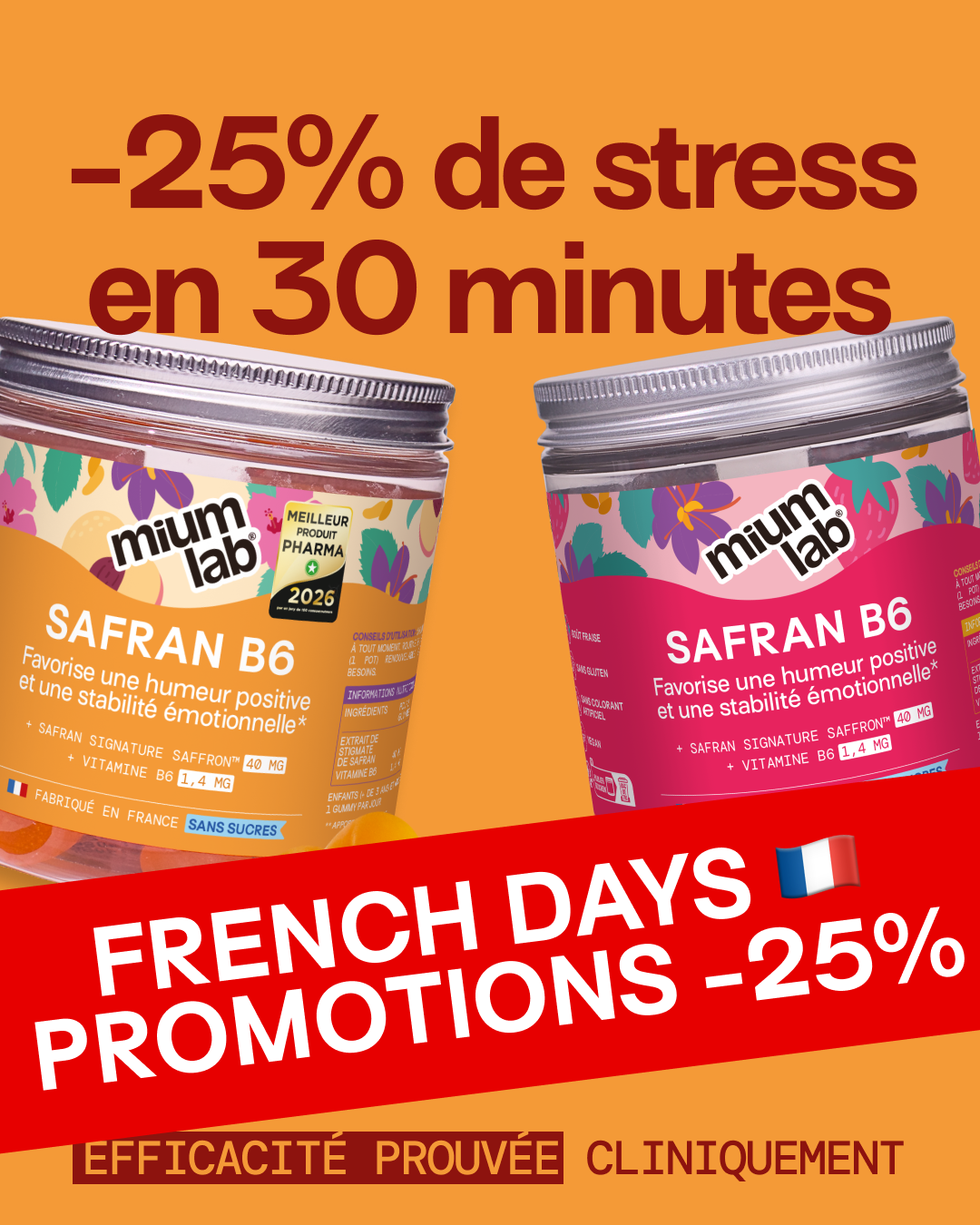 Mium Lab Facebook ad: Promo: Jusqu'à -25%