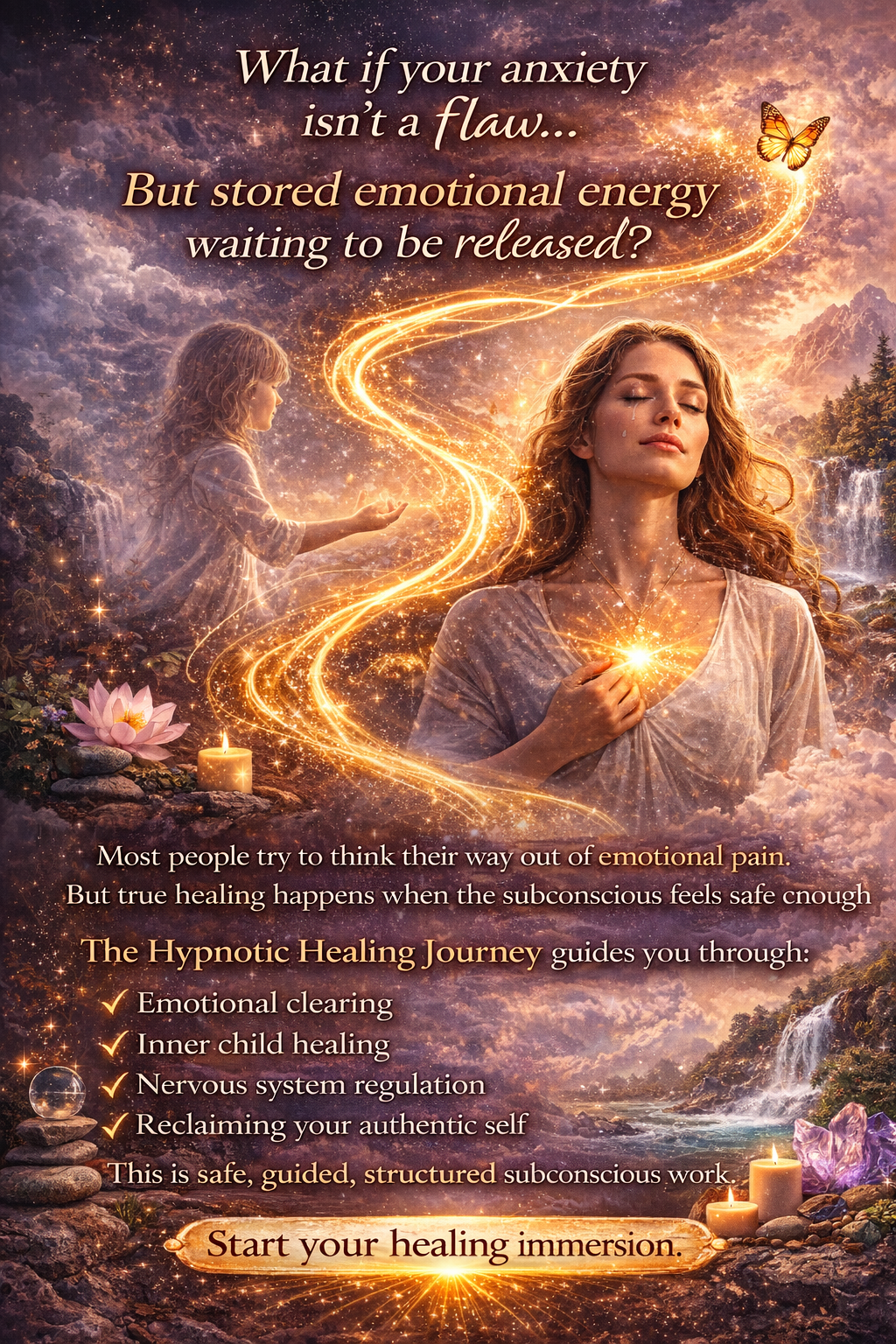 FireWalker Facebook ad: What if your anxiety isn’t a flaw… But stored emotional…