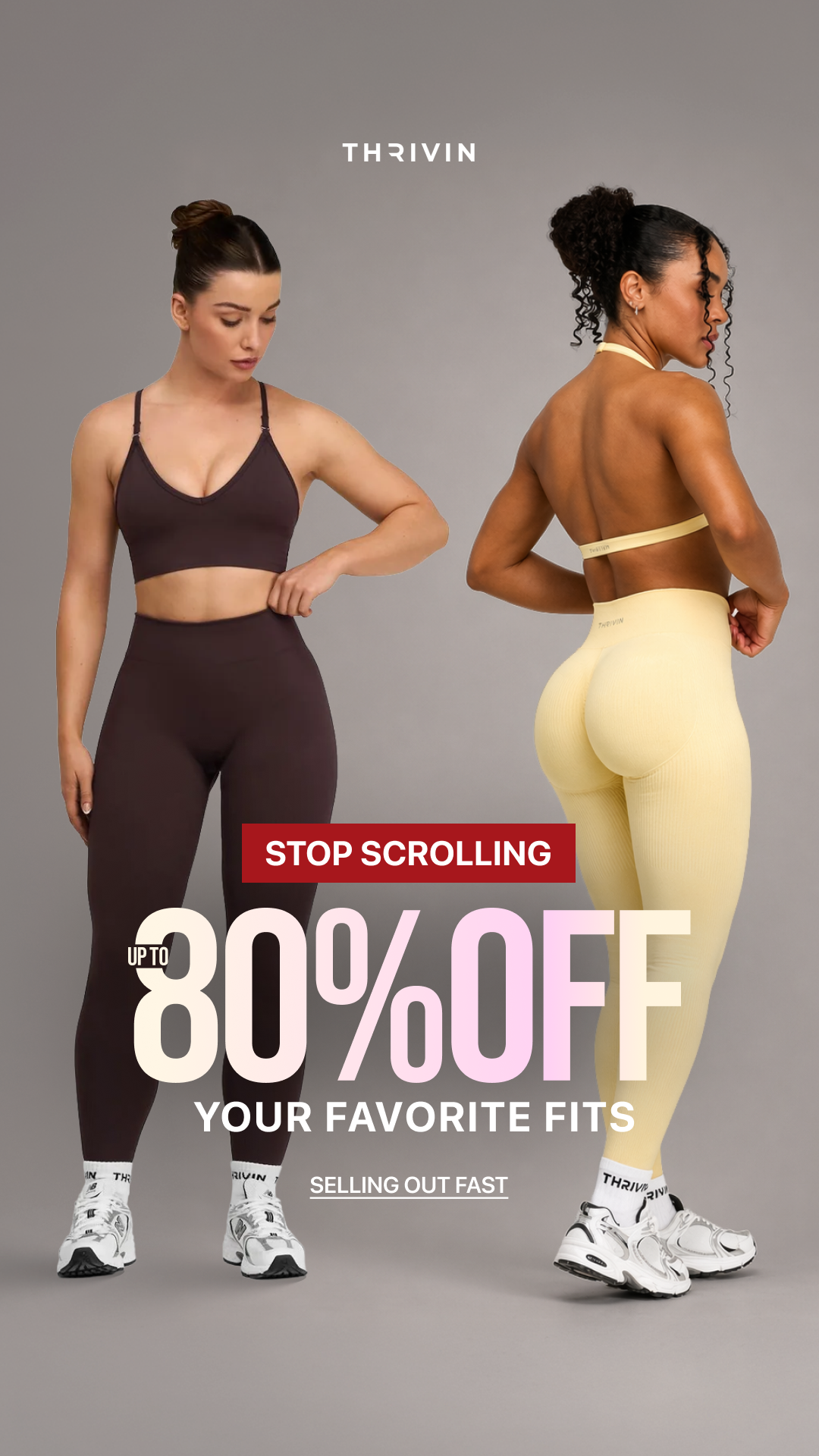 Thrivin Activewear Facebook ad