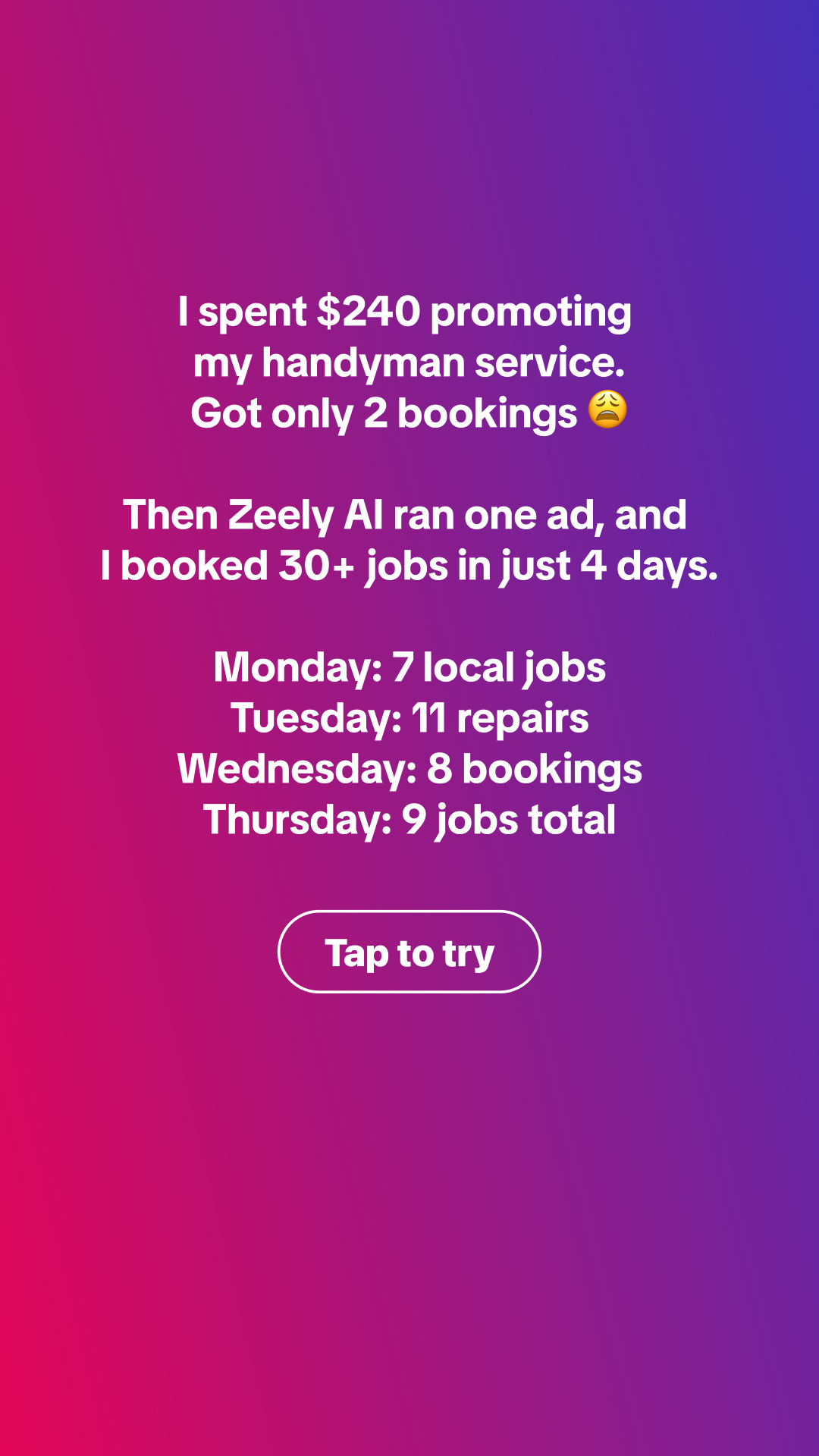 Zeely Facebook ad