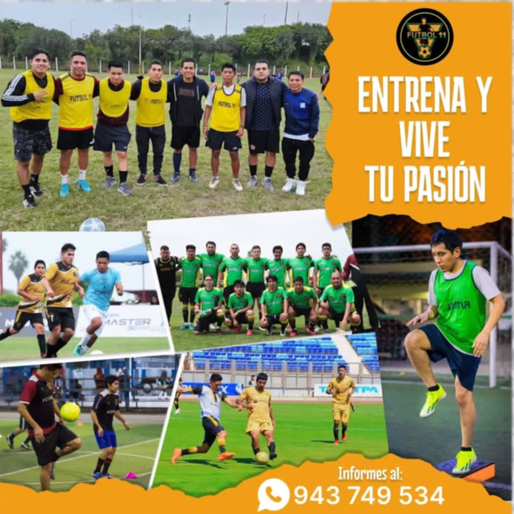 Futbol 11- Escuela para Adultos Facebook ad: Mejora tu físico entrenando fútbol.