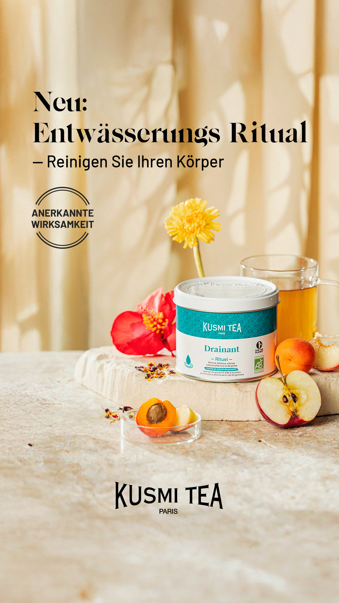 Kusmi Tea Facebook ad from Sep 1, 2026