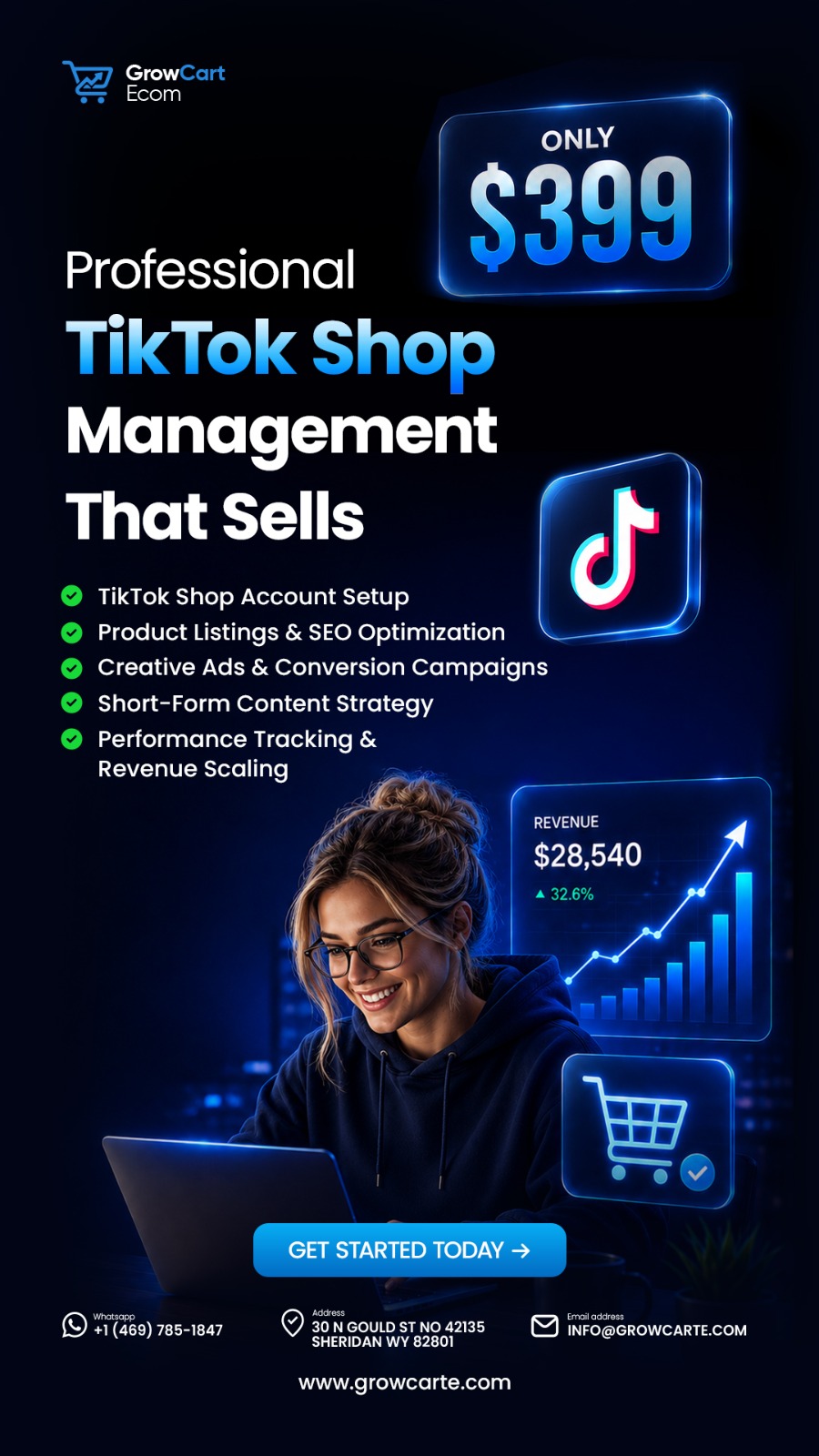 Growcart Ecom Facebook ad from May 15, 2026
