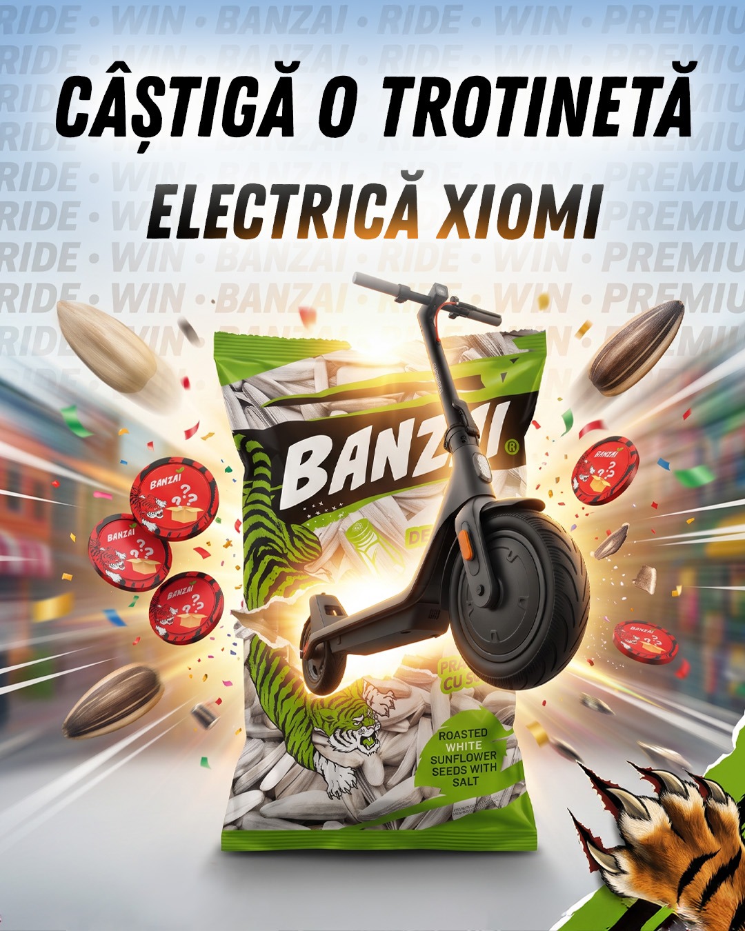 Banzai Romania Facebook ad: Snacksuri online Banzai Romania - Seminte cu sare si fara…