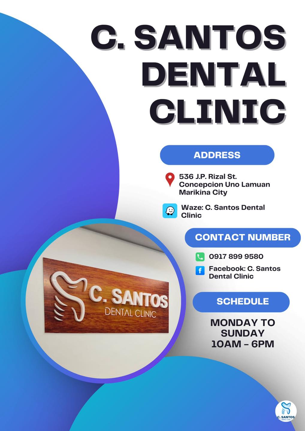 C. Santos Dental Clinic Facebook ad: Come and visit C.