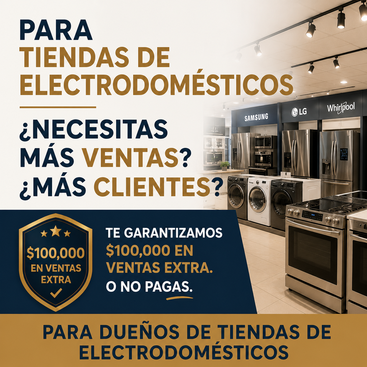 Future Cut Media - Raul Camarena Facebook ad: Duplica tus ventas de Electrodomesticos