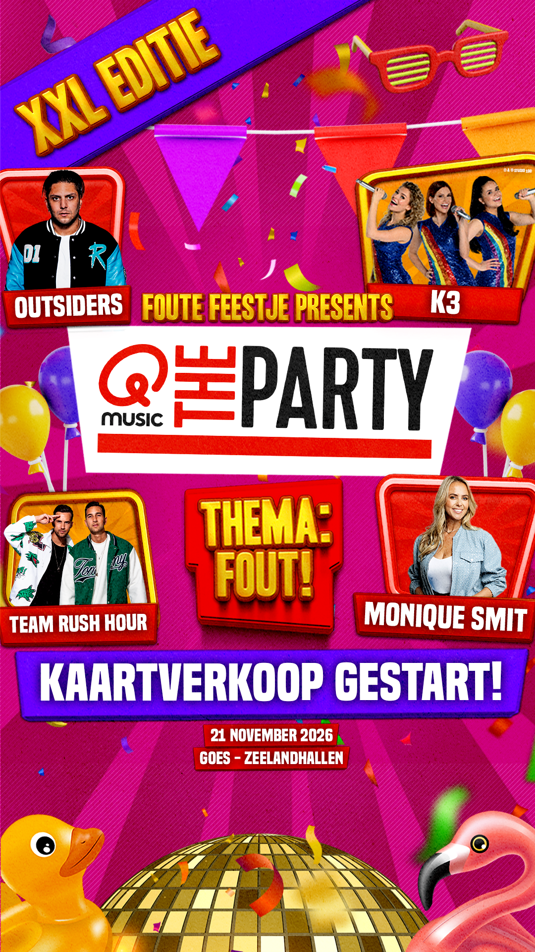 Foute Feestje Facebook ad from Jul 8, 2026