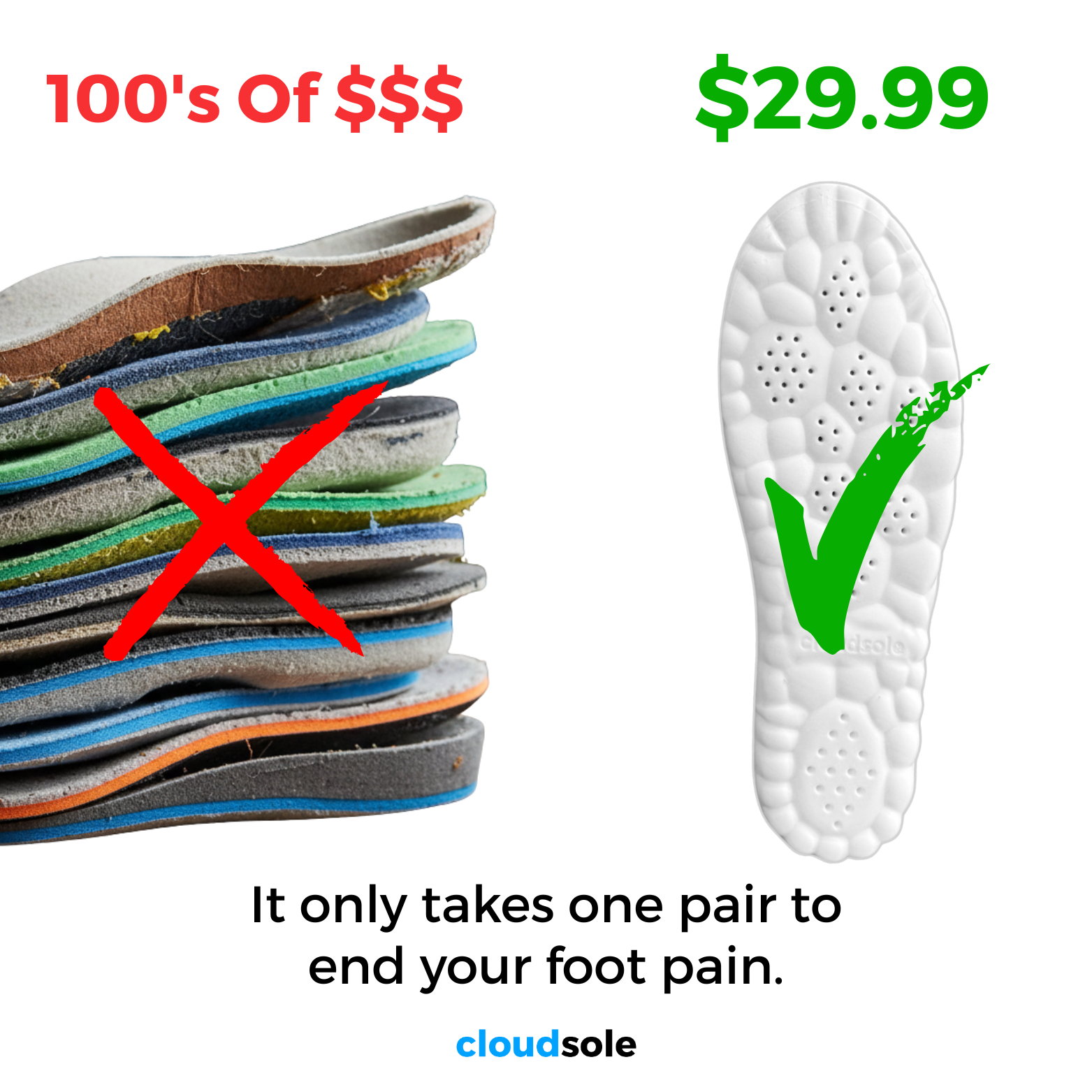 CloudSole Facebook ad
