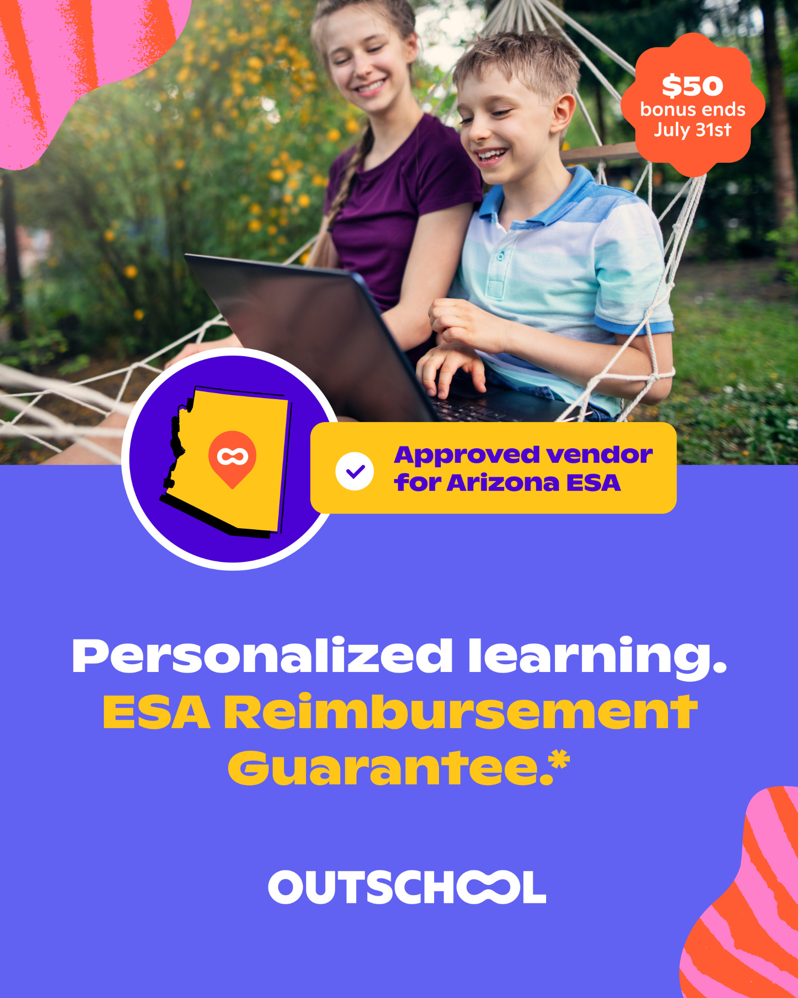 Outschool Facebook ad