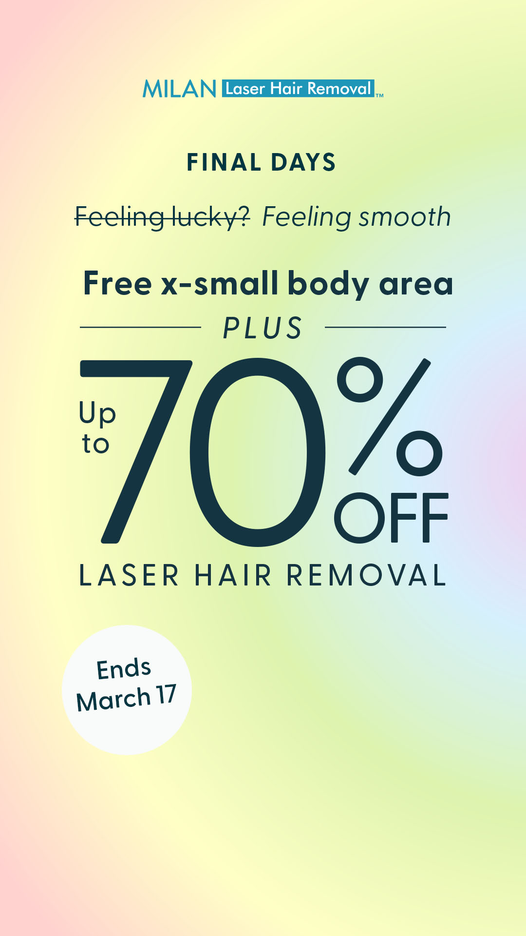 Milan Laser Hair Removal Facebook ad